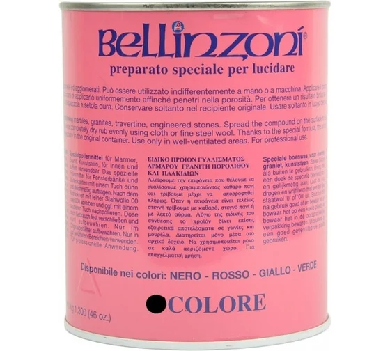 Воск для полировки камня густой черный 1.3 кг Bellinzoni 004240012