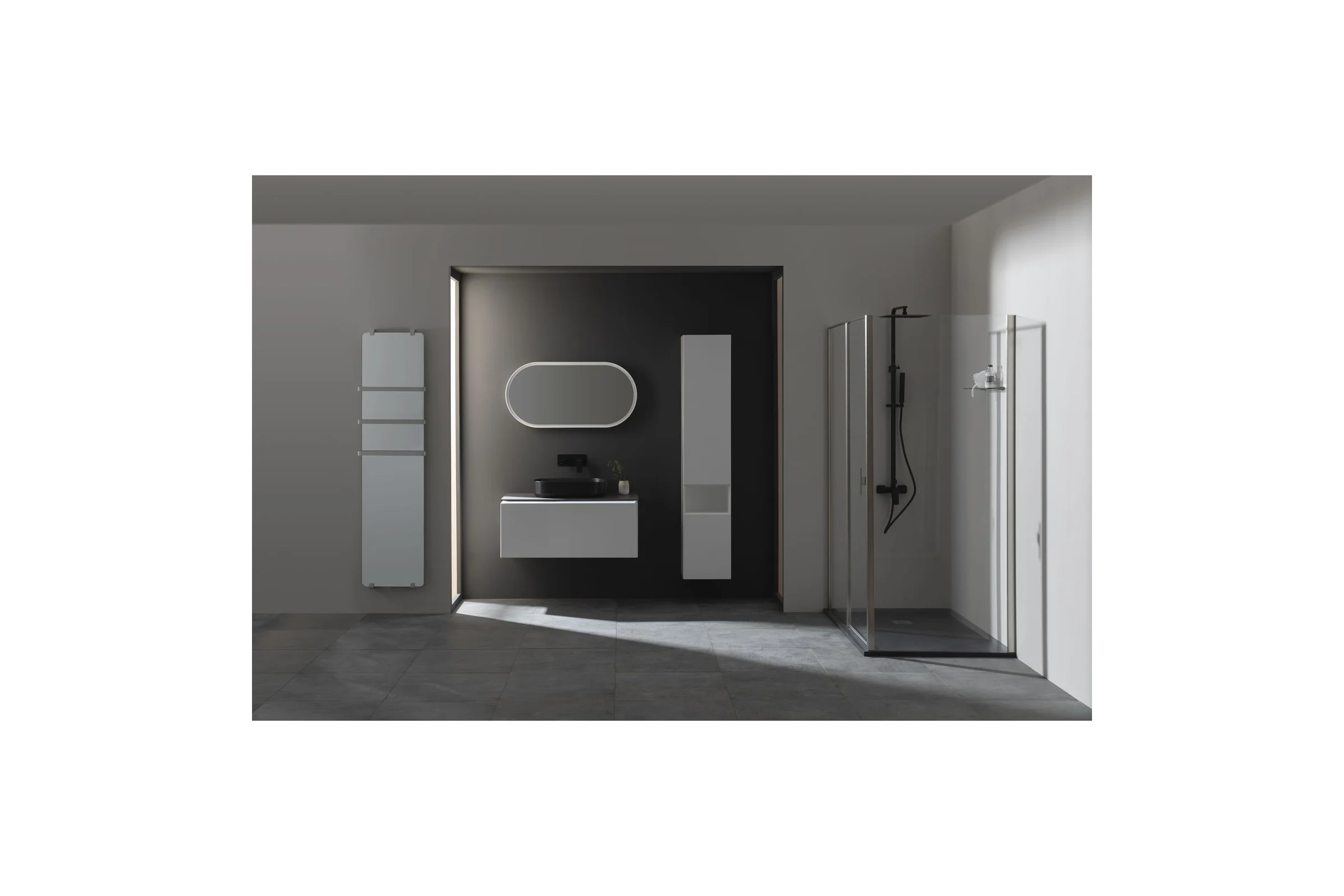 Полотенцесушитель электрический ALLEN BRAU INFINITY, зеркало 1800x440мм 8.21006.GL 275622 00275622