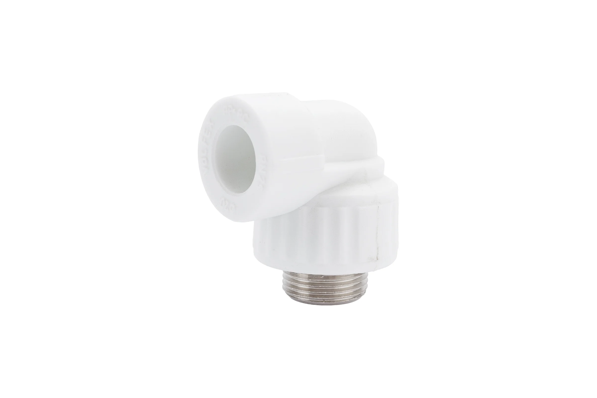 Комбинированный угольник VALFEX PP-R белый, 20х3/4 дюйма НР 10126220 127-0593