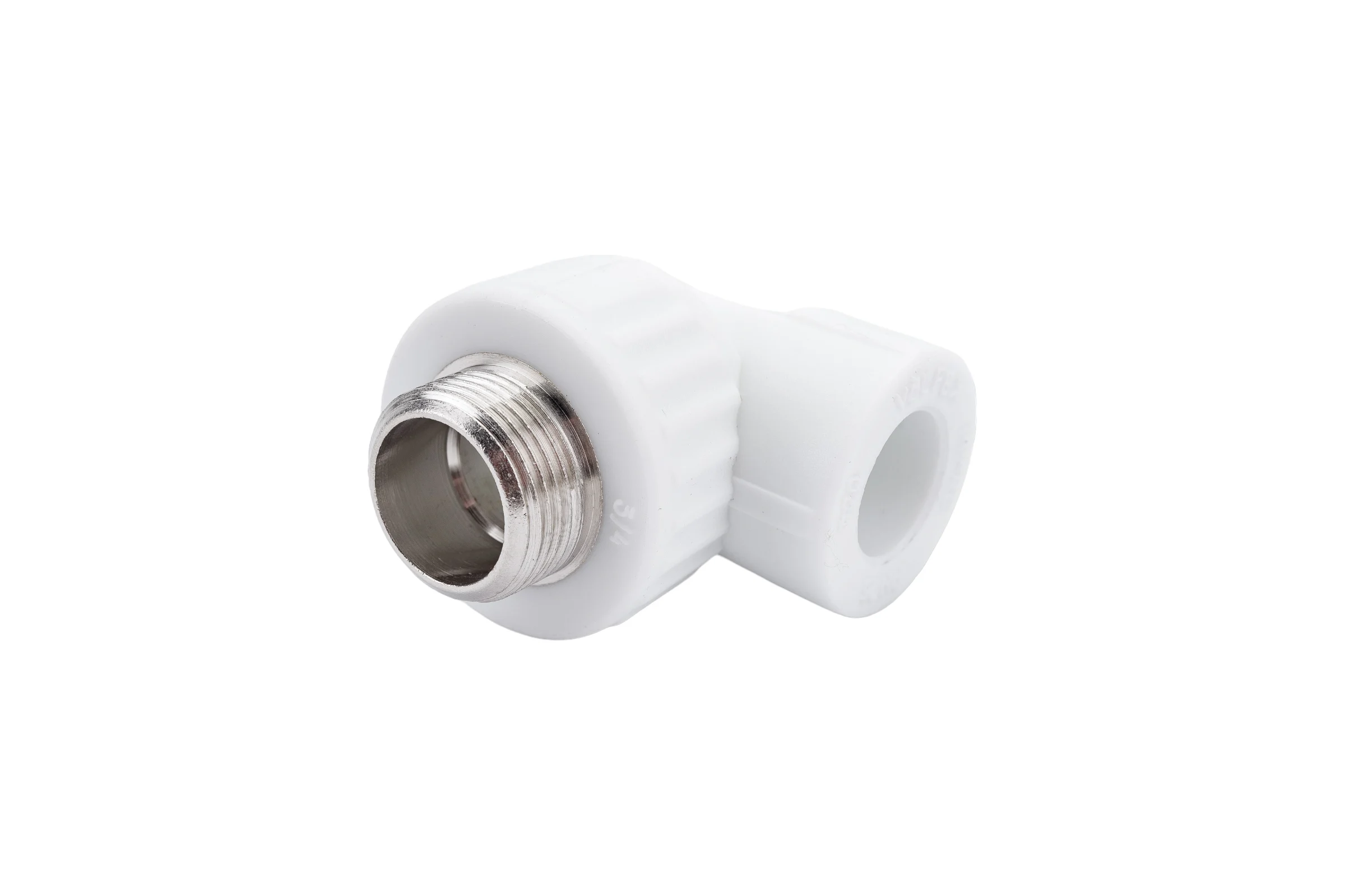 Комбинированный угольник VALFEX PP-R белый, 20х3/4 дюйма НР 10126220 127-0593