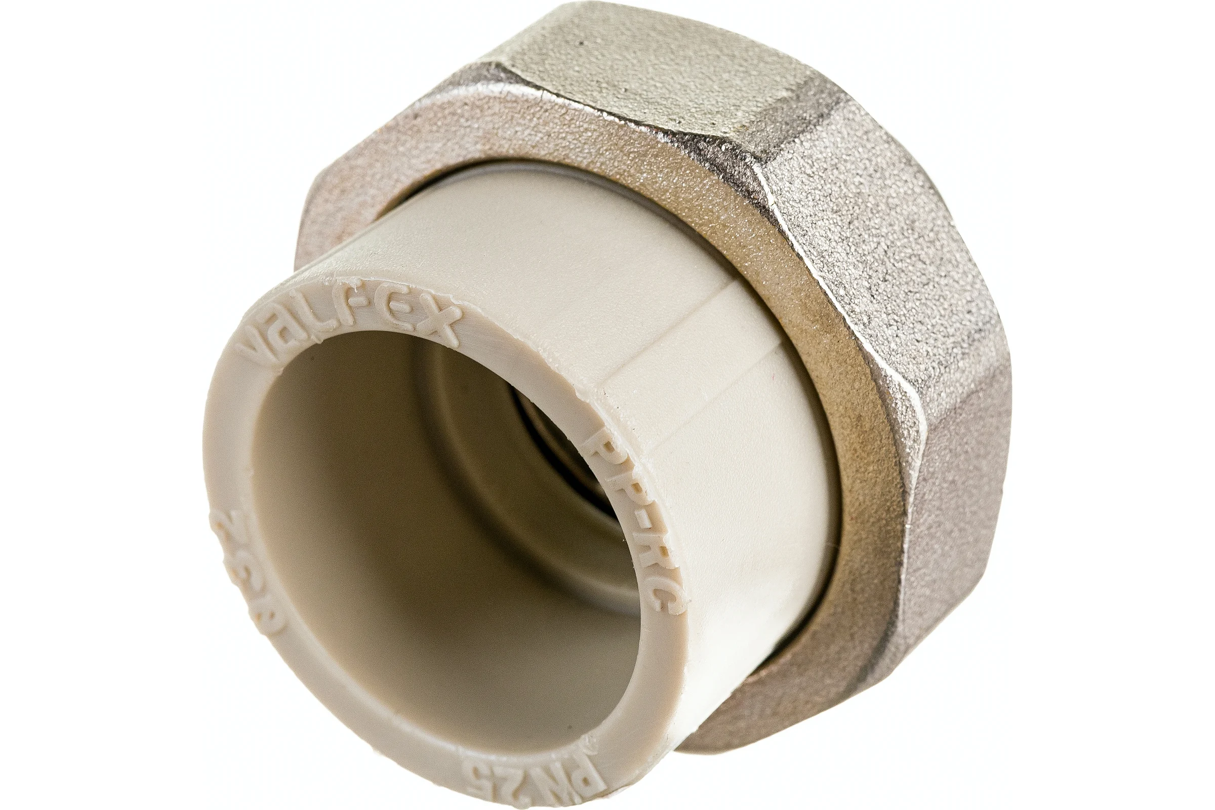 Комбинированная муфта VALFEX PP-R серая, разъем 32х3/4 дюйма ВР 10155220Г 127-1035