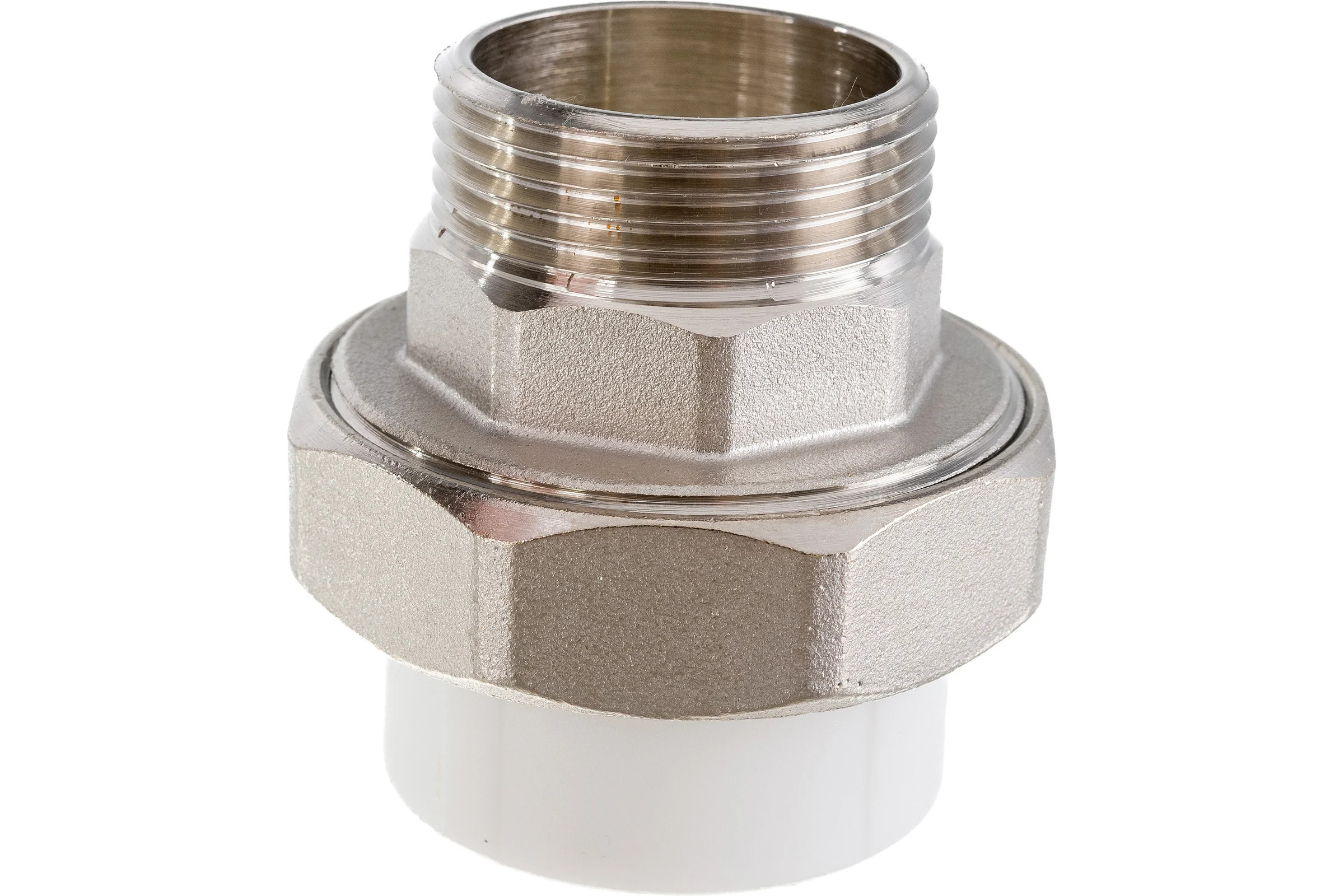 Комбинированная муфта VALFEX PP-R белая, разъем 40х1 1/4 дюйма НР 10156032 127-0229