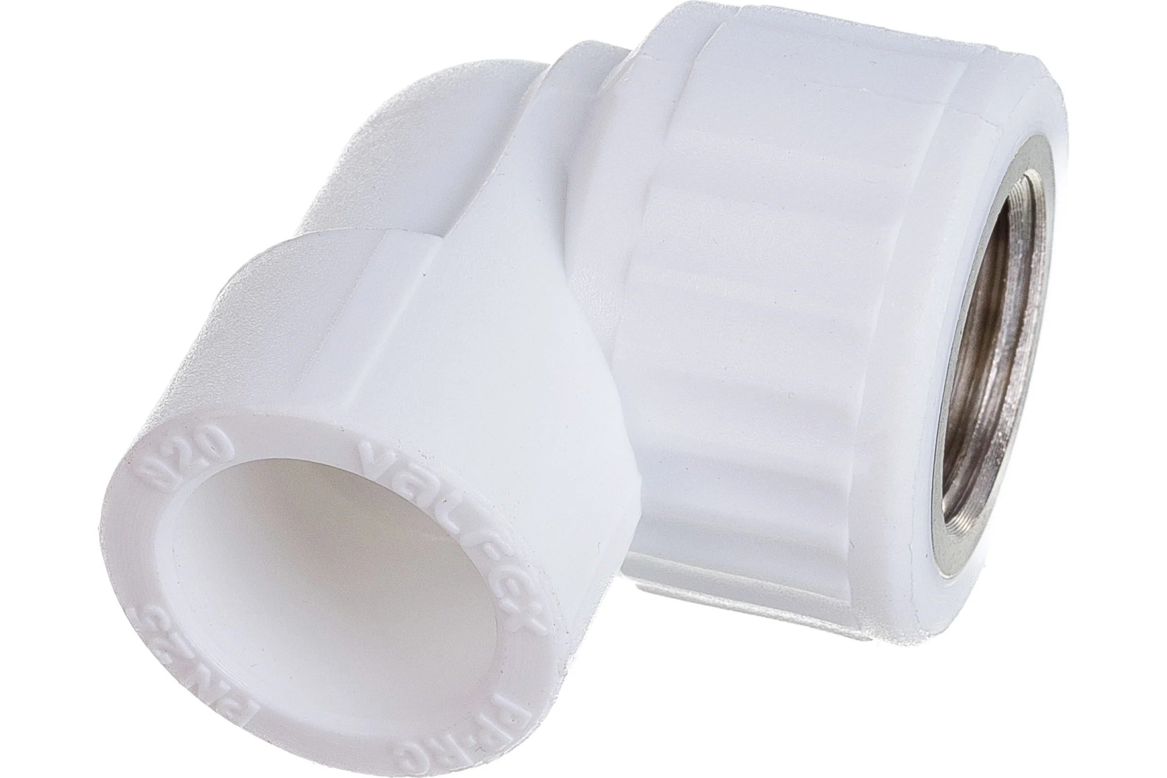 Комбинированный угольник VALFEX PP-R белый, 20х1/2 дюйма ВР 10125020 127-0586