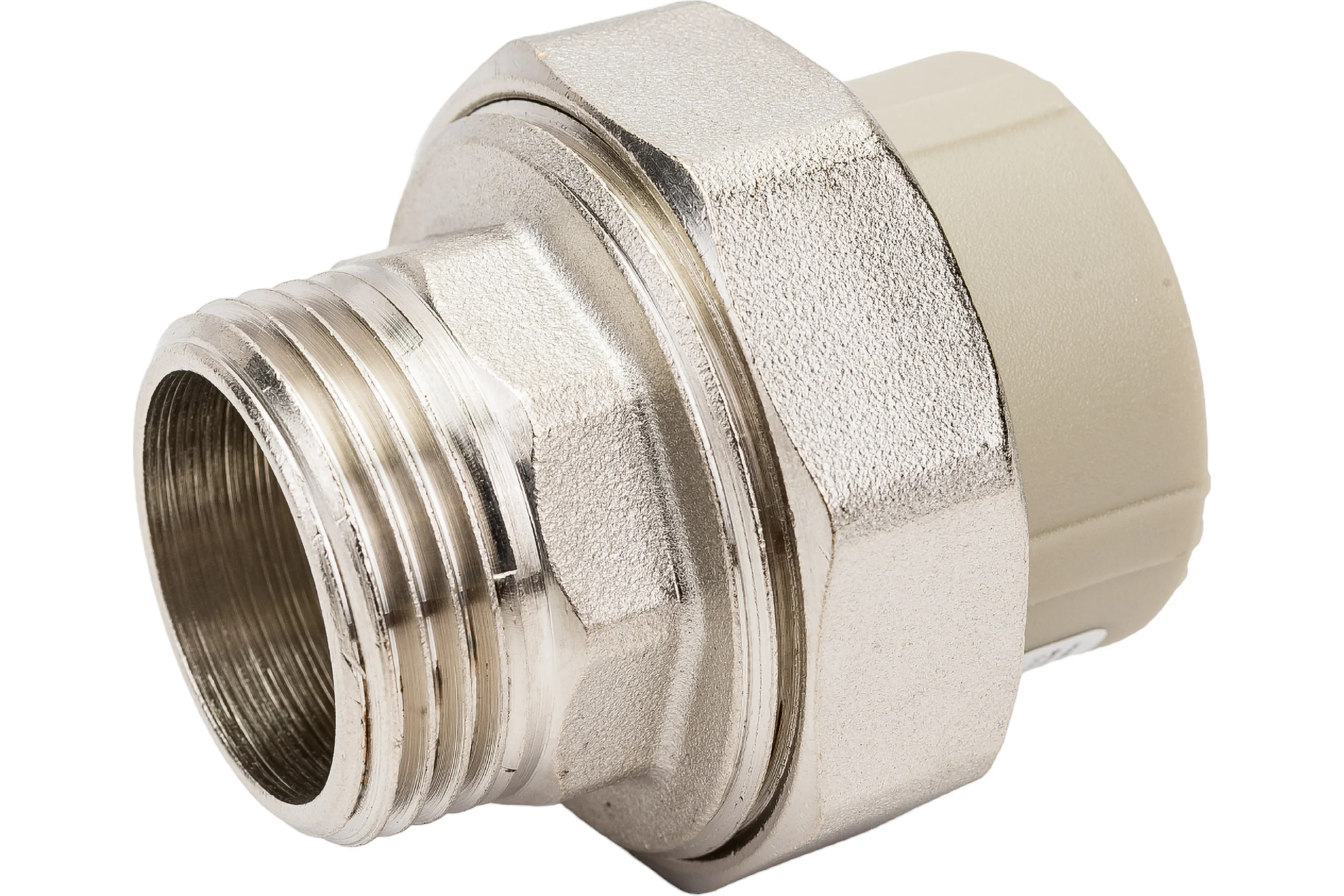 Комбинированная муфта VALFEX PP-R серая, разъем 32х1 дюйма НР 10156025Г 127-0348