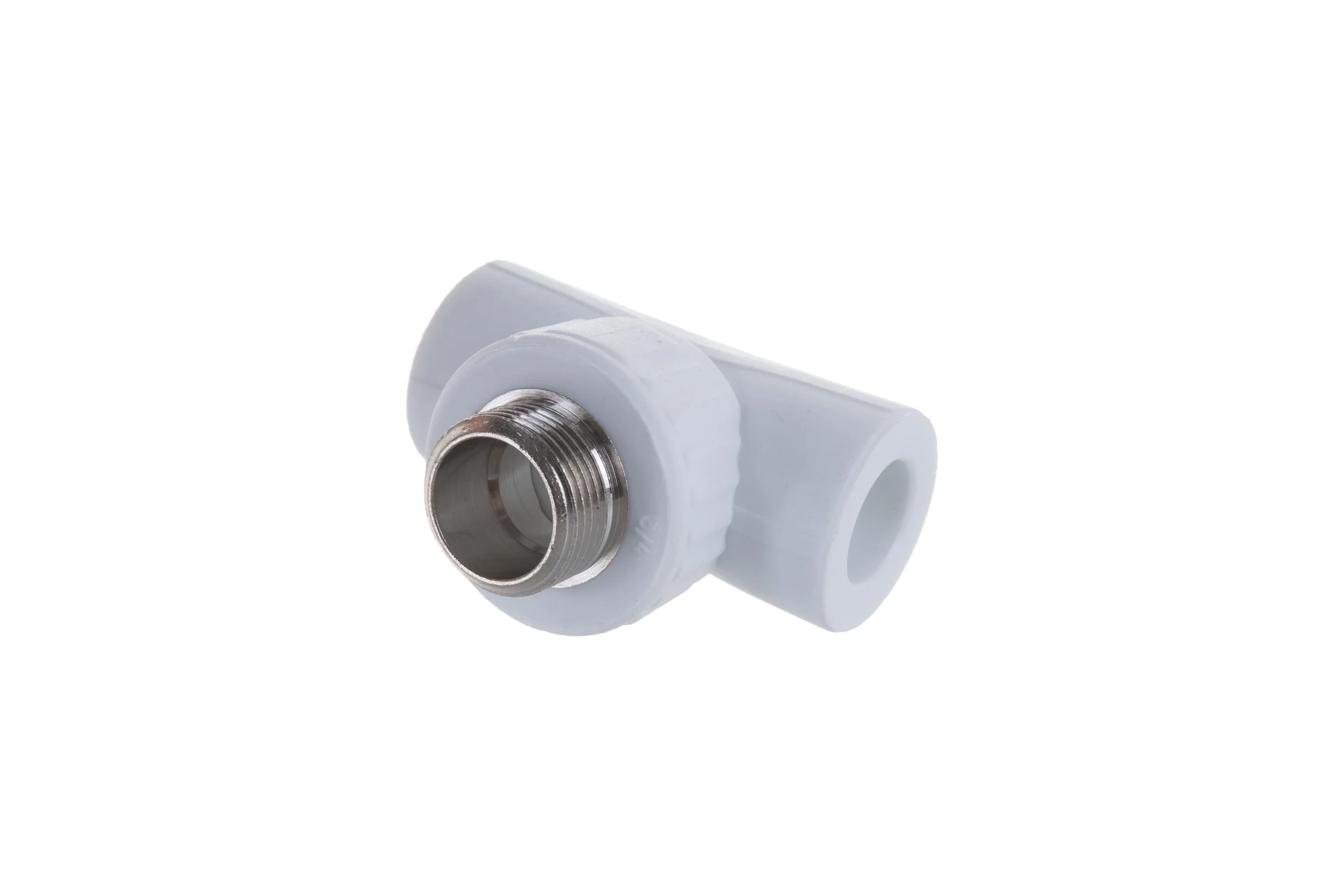 Комбинированный тройник VALFEX PP-R белый, 20х3/4 дюйма НР 10128120 127-0524