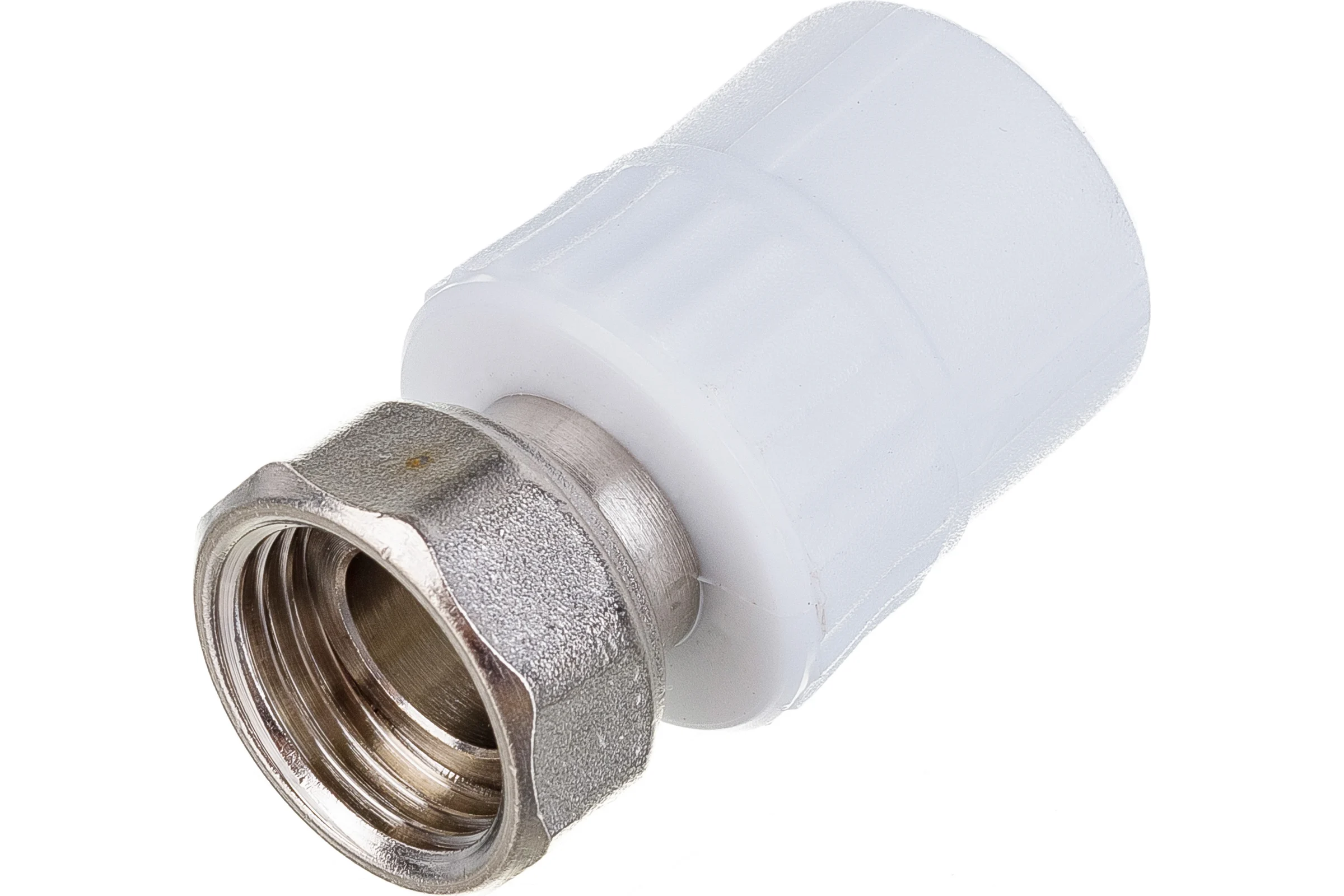 Комбинированная муфта VALFEX PP-R белая, 20х1/2 дюйма, с накидной гайкой 10139020 127-0258