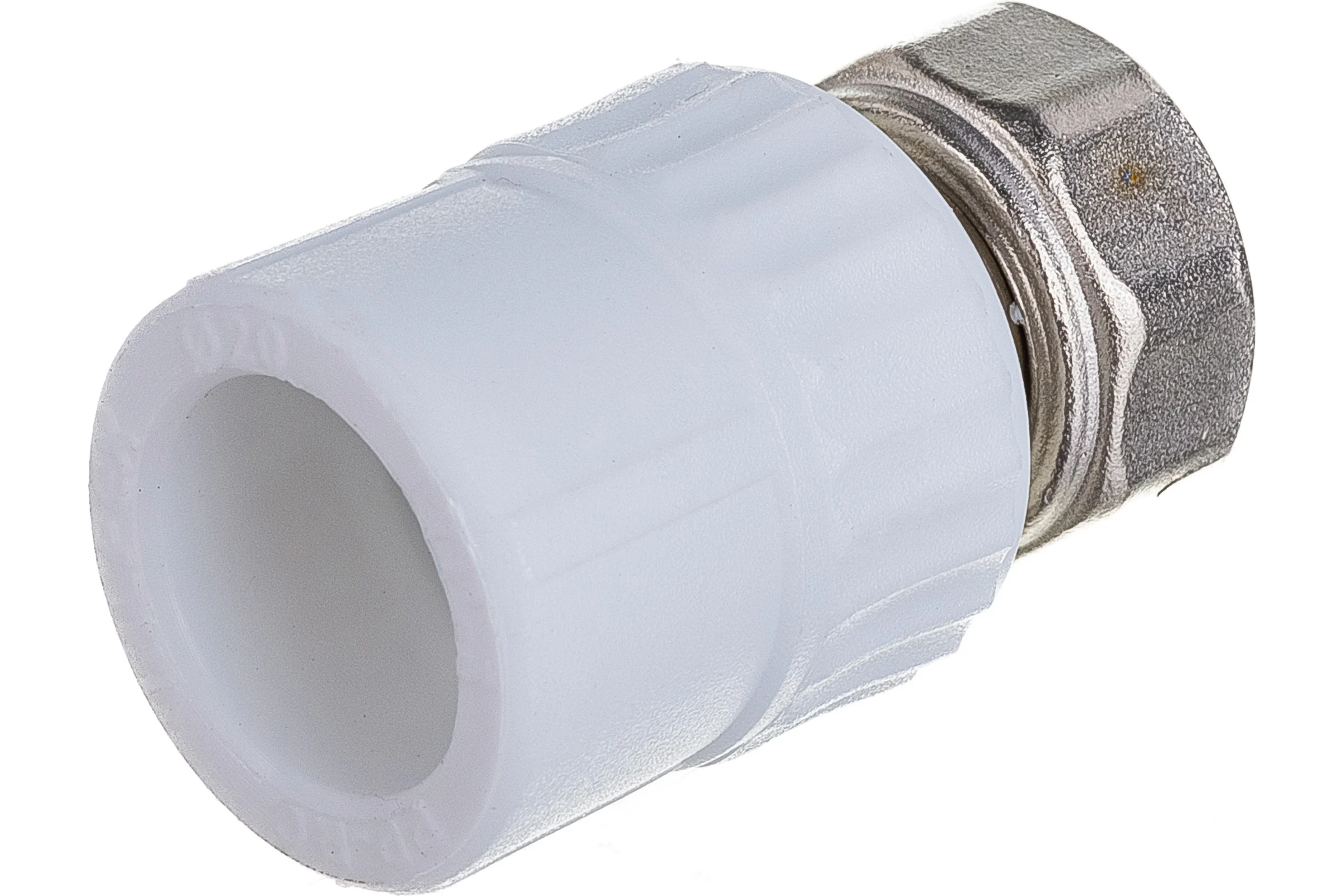 Комбинированная муфта VALFEX PP-R белая, 20х1/2 дюйма, с накидной гайкой 10139020 127-0258
