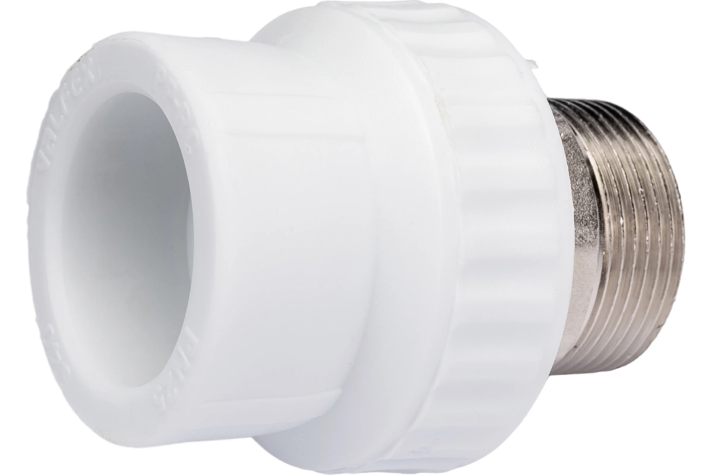 Комбинированная муфта VALFEX PP-R белая, под ключ, 40х1 1/4 дюйма НР 10135040 127-0252