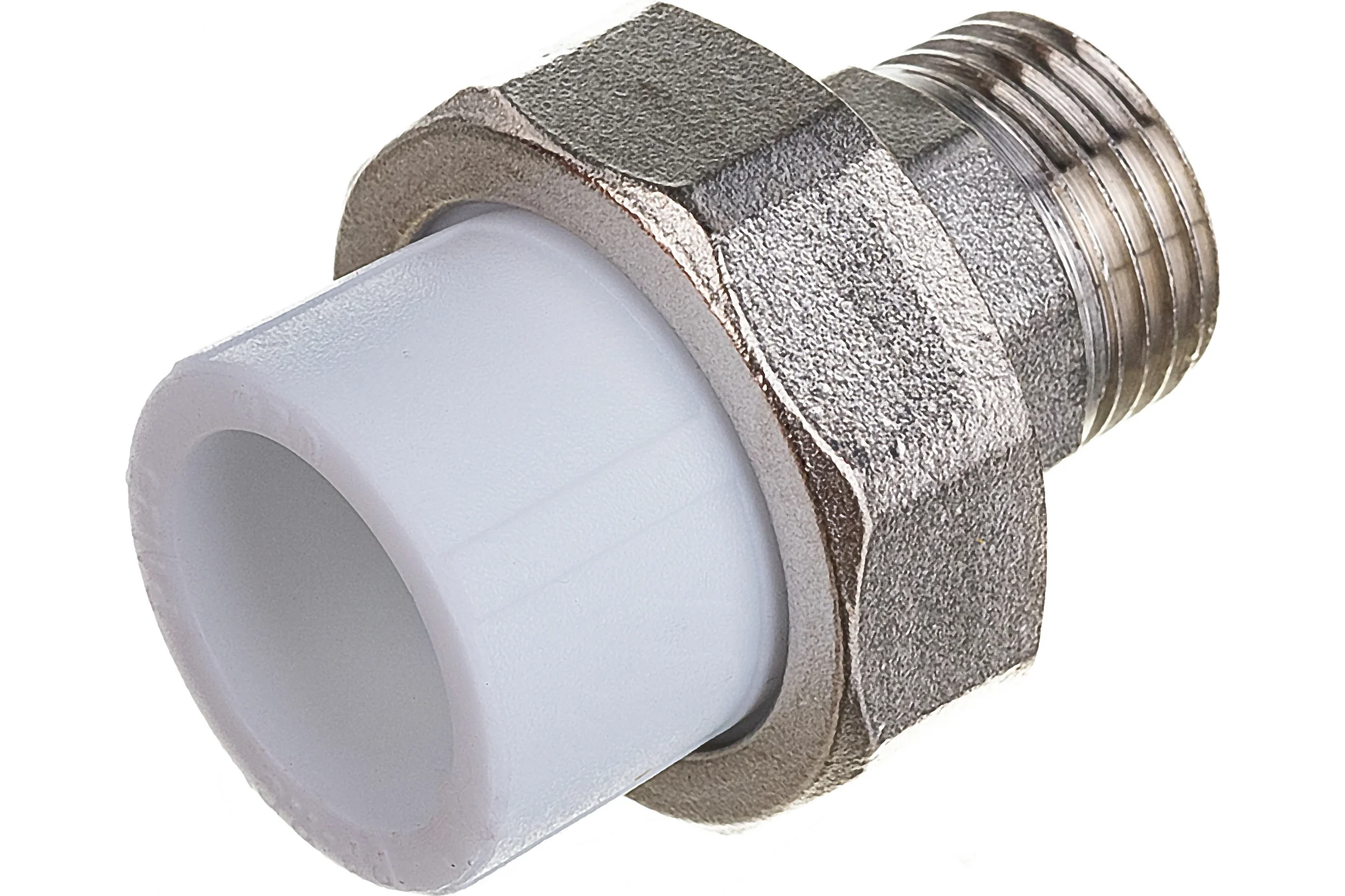 Комбинированная муфта VALFEX PP-R белая, разъем 20х1/2 дюйма НР 10156015 127-0220