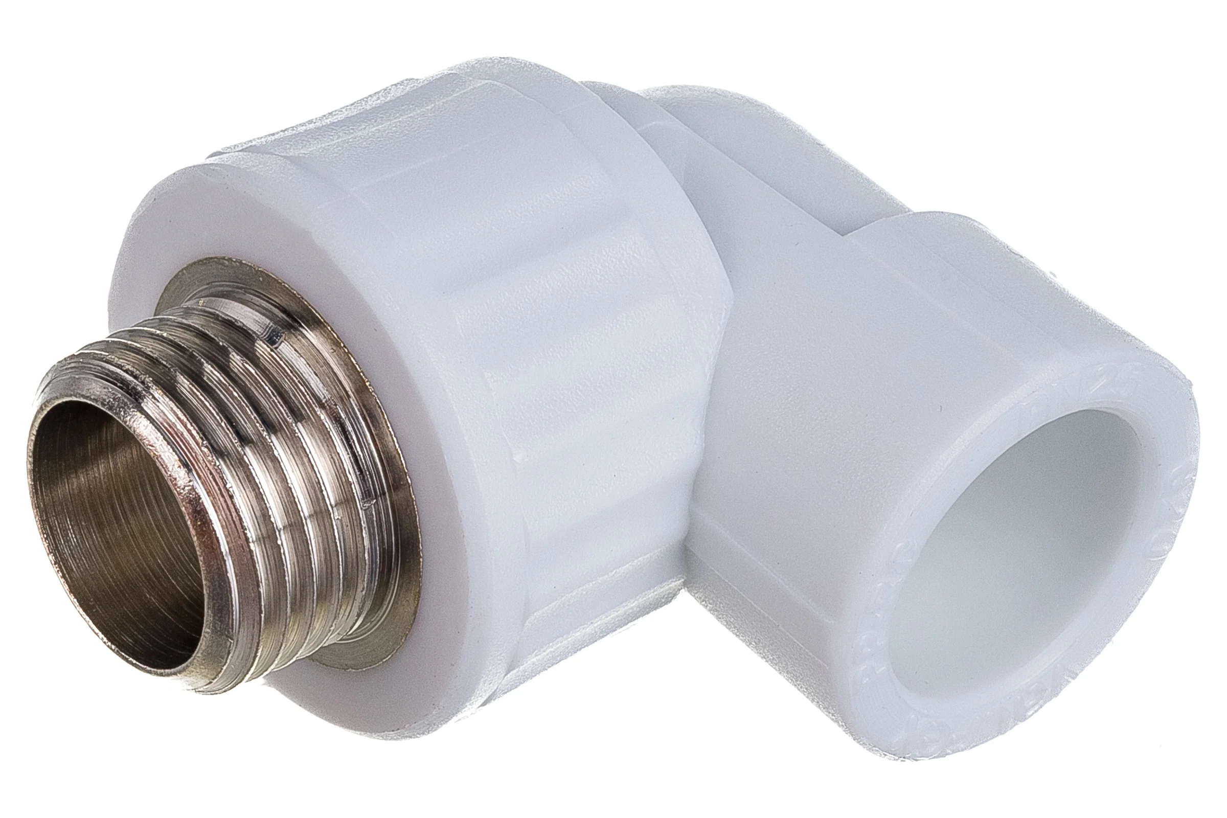 Комбинированный угольник VALFEX PP-R белый, 20х1/2 дюйма НР 10126020 127-0592