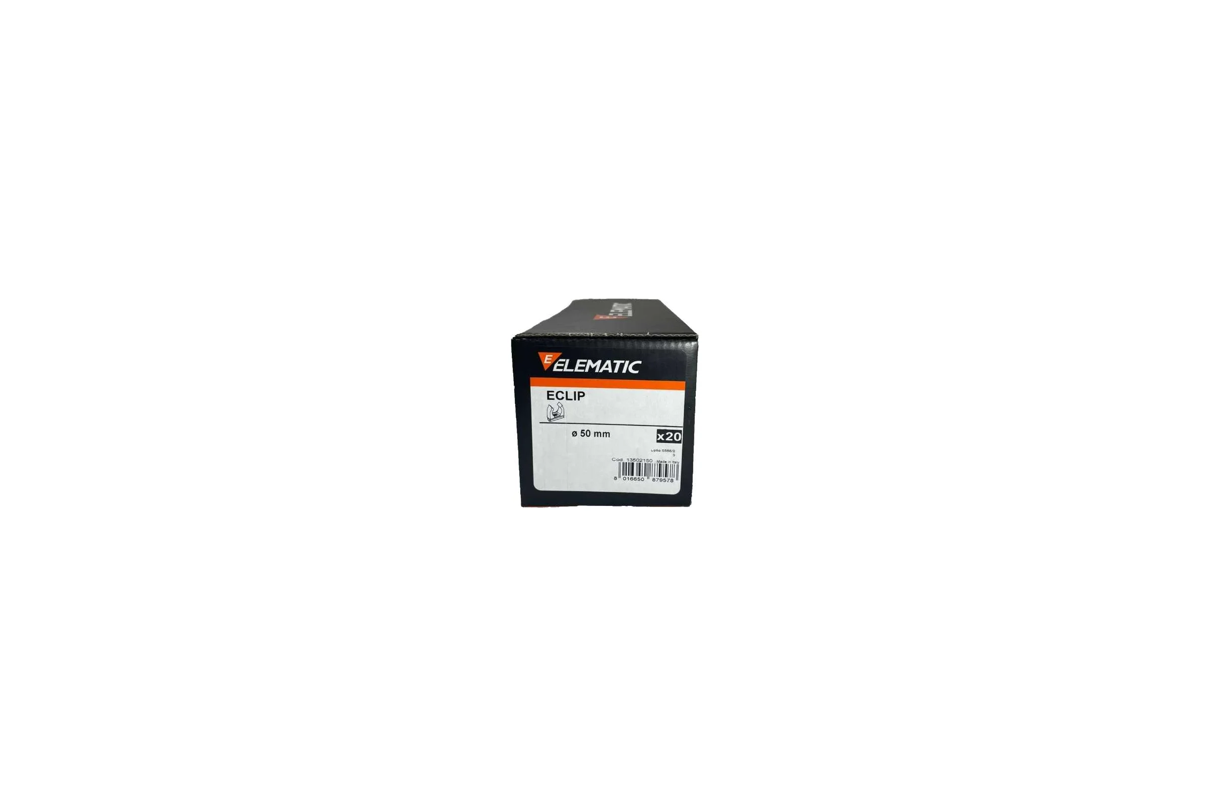 Пластиковый фиксатор для полипропиленовых труб ELEMATIC ECLIP d=50 мм, 20 шт. 13502150