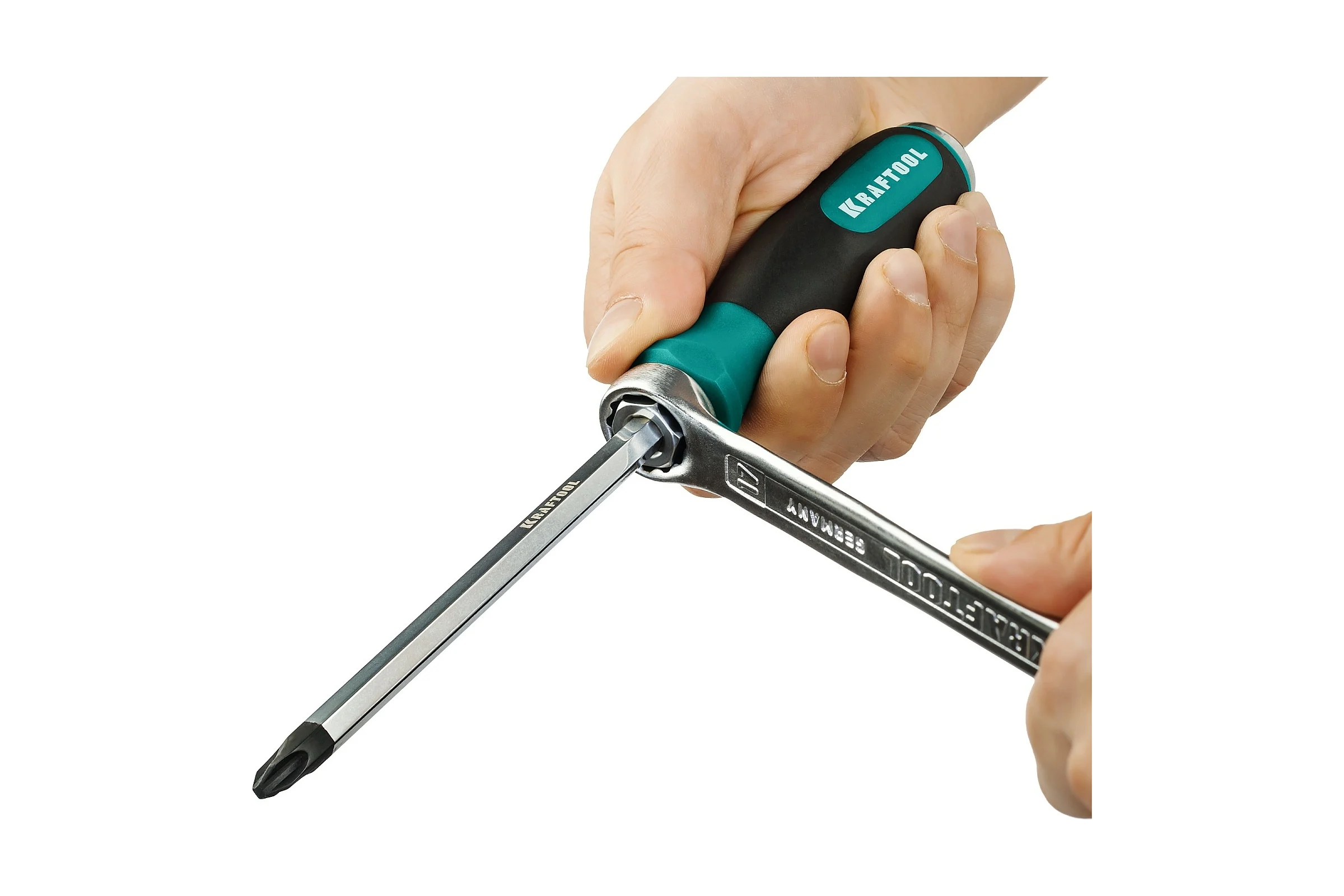 Ударная отвертка KRAFTOOL Impact, стержень из CrMo стали, 250034-3