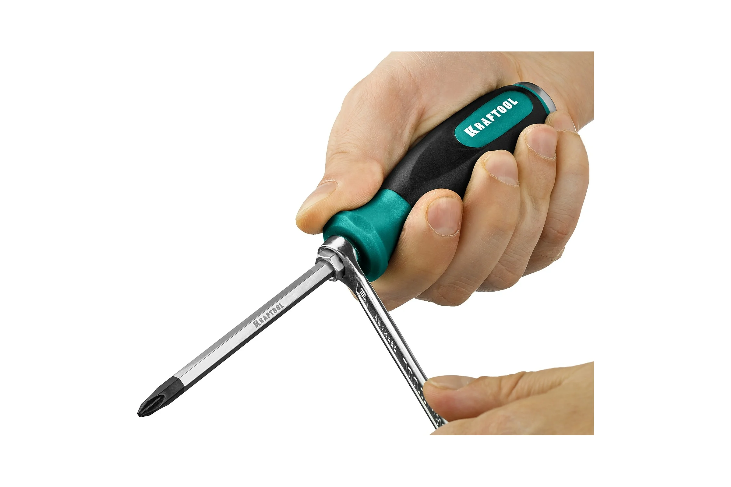 Ударная отвертка KRAFTOOL Impact стержень из CrMo стали, 250034-1