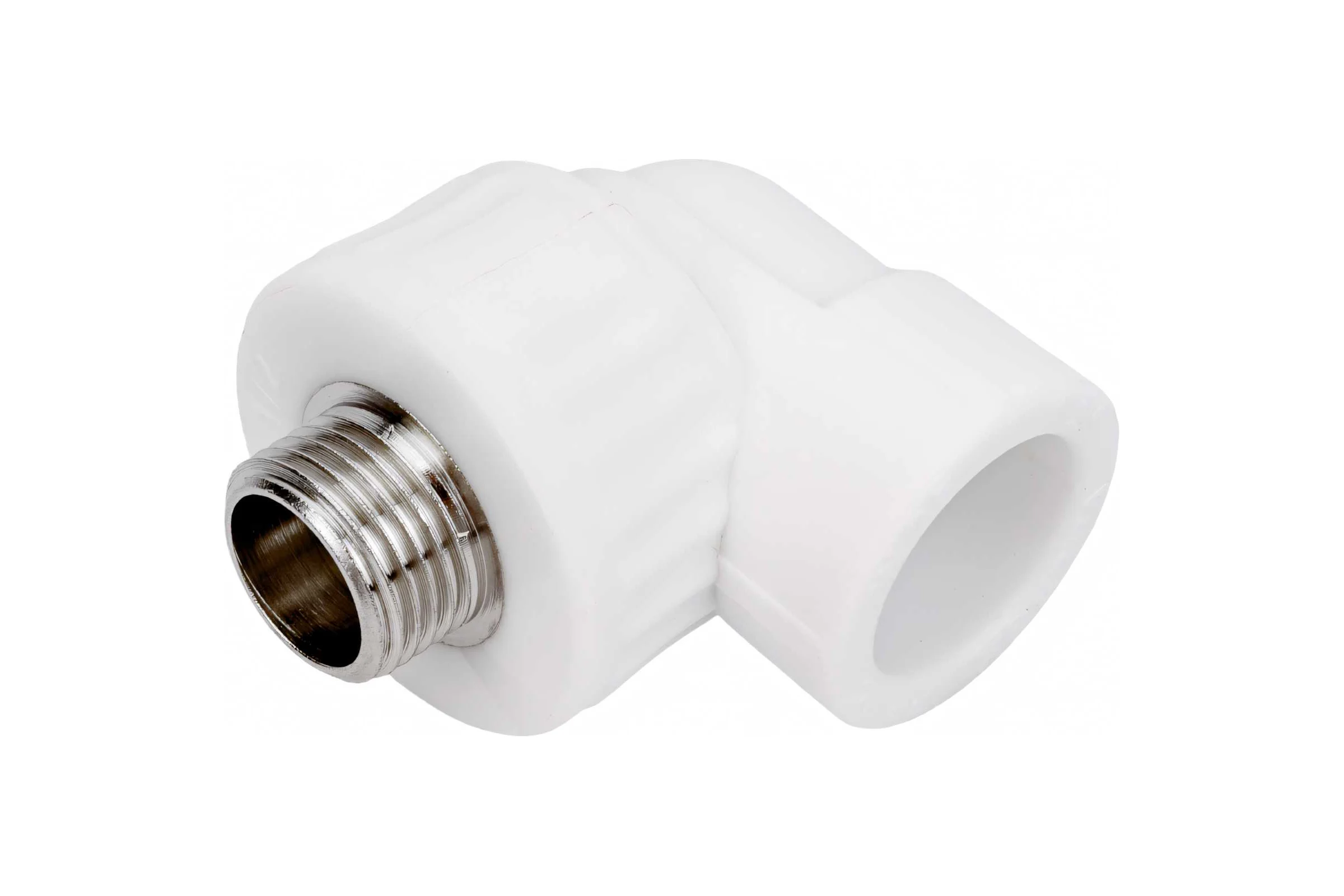 Комбинированный угольник VALFEX PP-R белый, 25х1/2 дюйма НР 10126125 127-0594