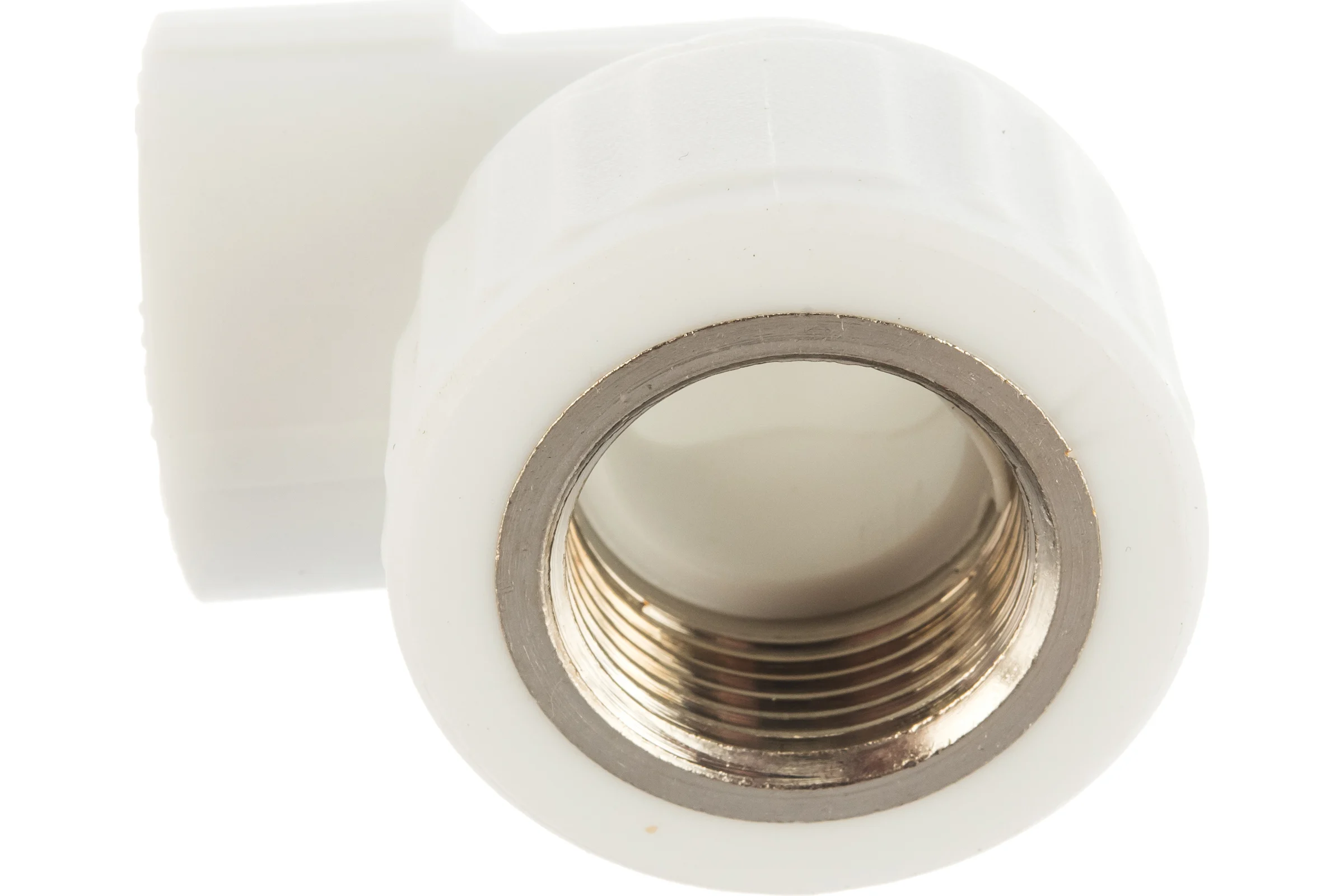 Комбинированный угольник VALFEX PP-R белый, 25х3/4 дюйма ВР 10125025 127-0589
