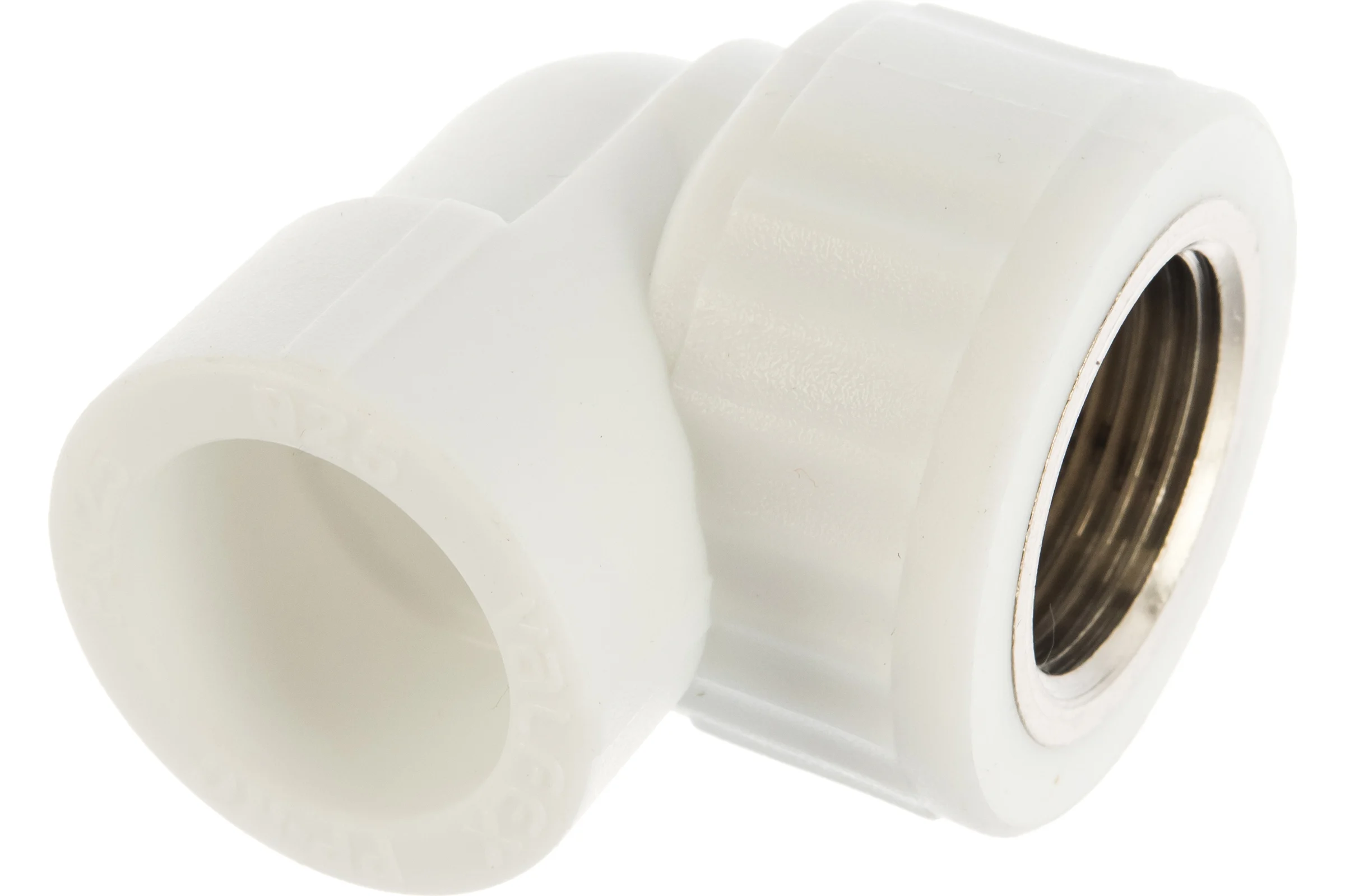 Комбинированный угольник VALFEX PP-R белый, 25х3/4 дюйма ВР 10125025 127-0589
