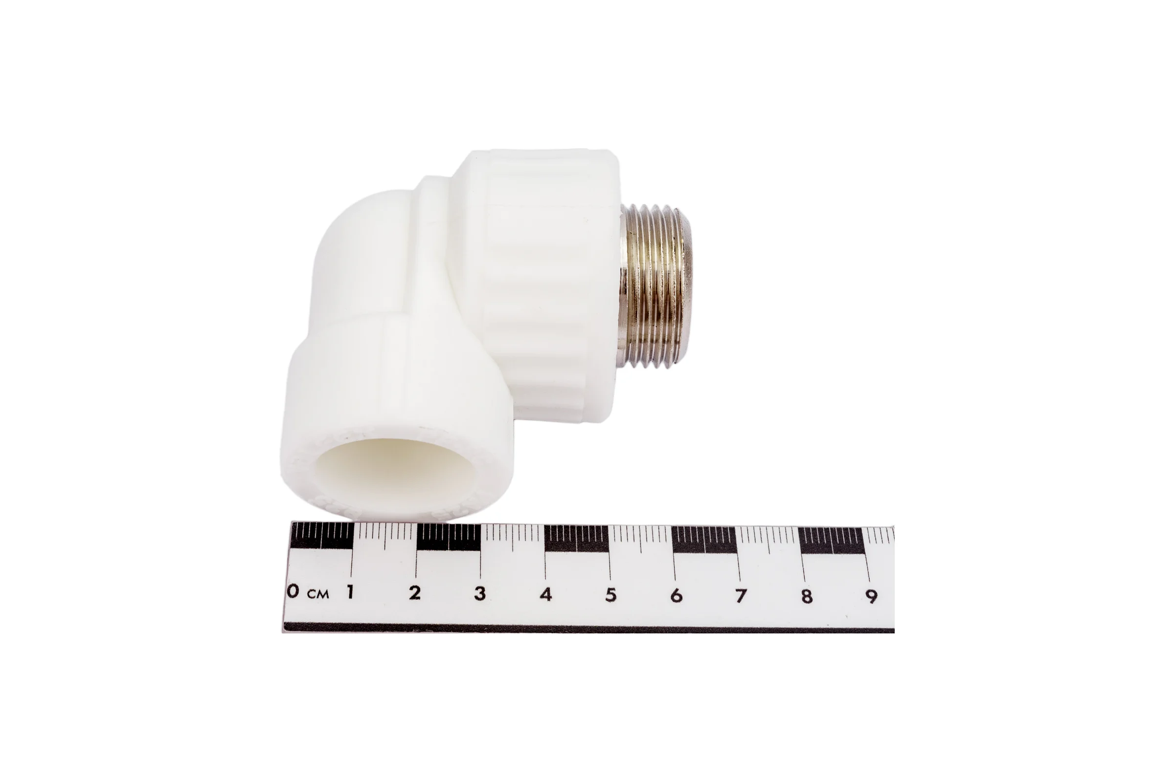 Комбинированный угольник VALFEX PP-R белый, 25х3/4 дюйма НР 10126025 127-0595