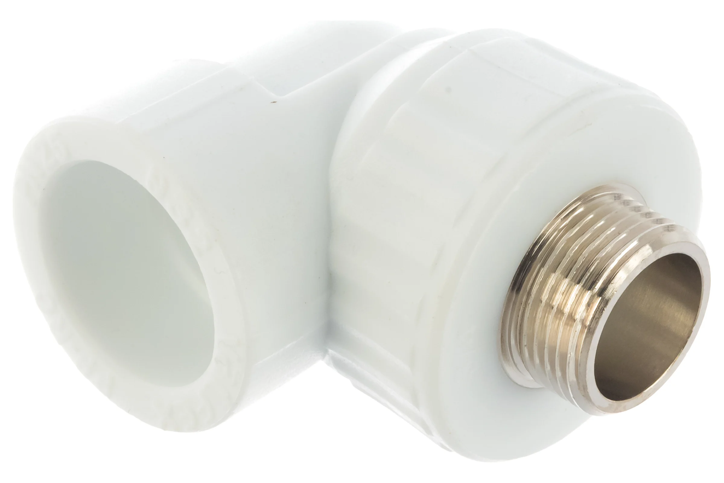 Комбинированный угольник VALFEX PP-R белый, 32х3/4 дюйма НР 10126132 127-0596