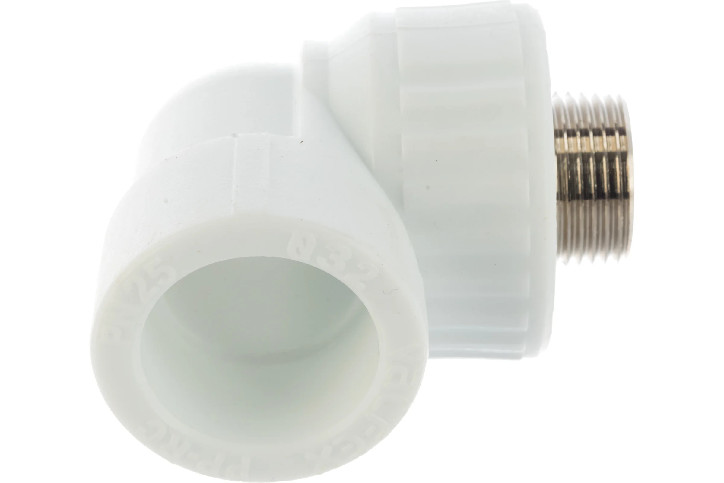 Комбинированный угольник VALFEX PP-R белый, 32х3/4 дюйма НР 10126132 127-0596