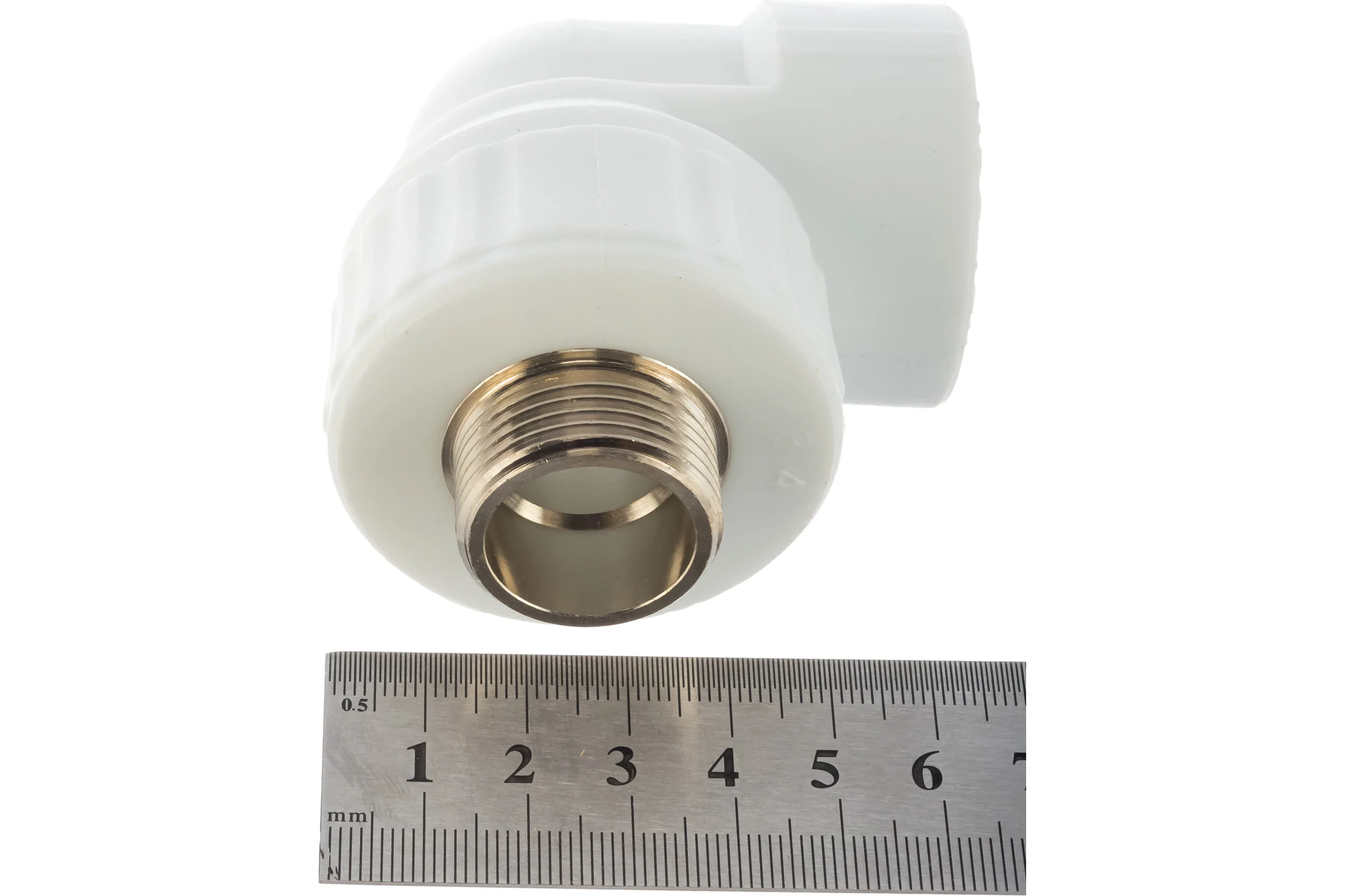 Комбинированный угольник VALFEX PP-R белый, 32х3/4 дюйма НР 10126132 127-0596