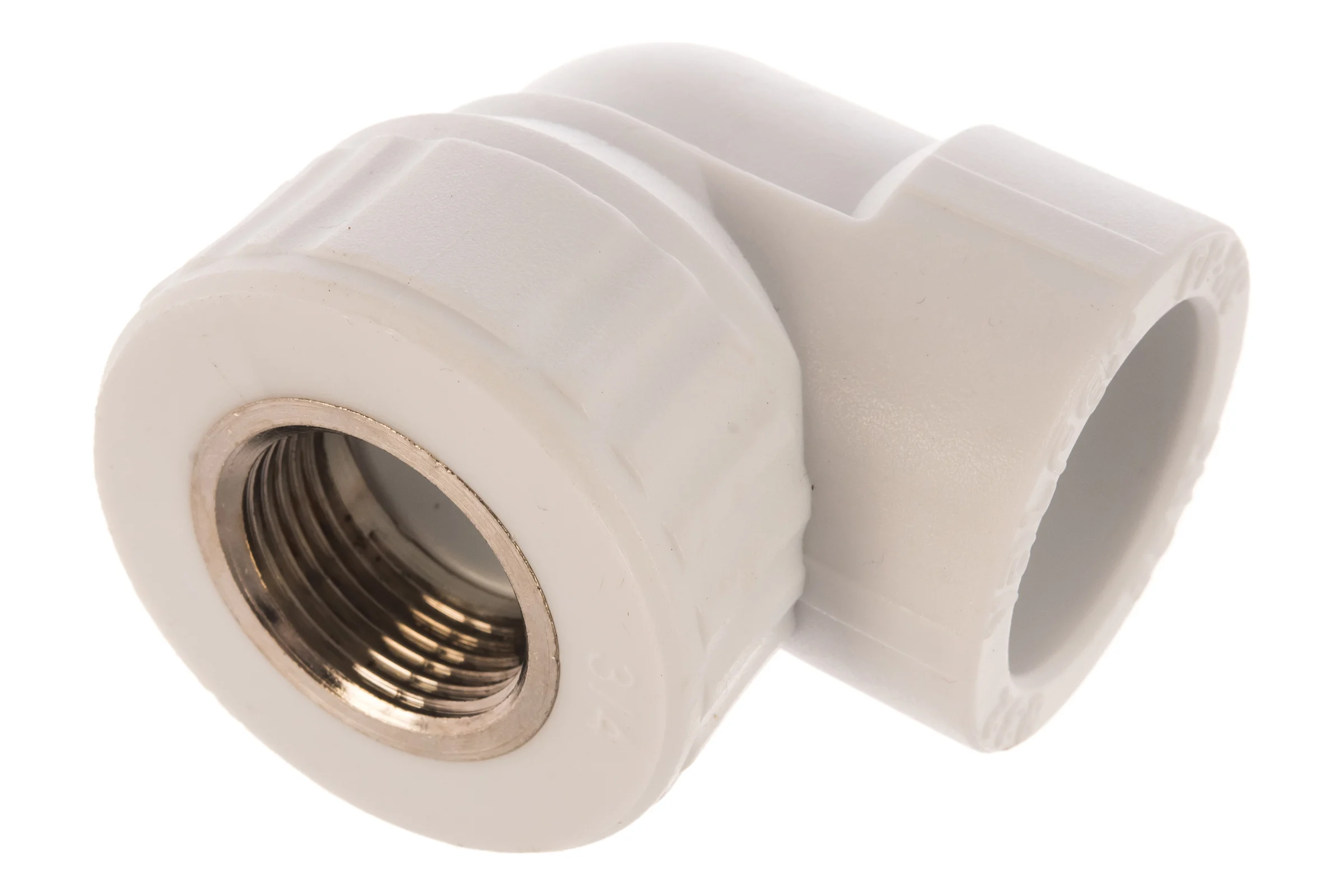 Комбинированный угольник VALFEX PP-R белый, 32х3/4 дюйма ВР 10125132 127-0590