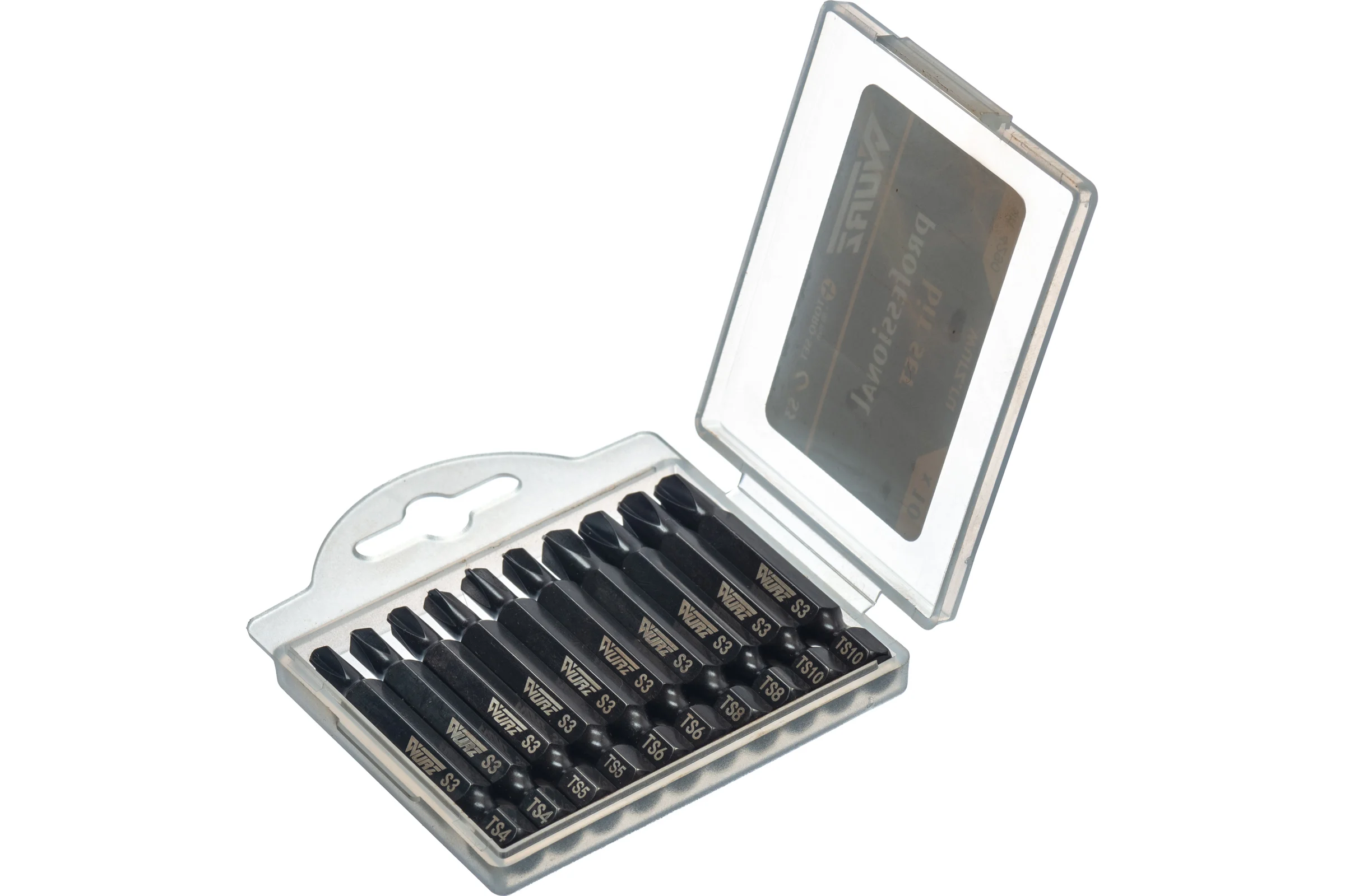 Набор бит Torq-set 50 мм, S3, 10 шт WURZ 4290