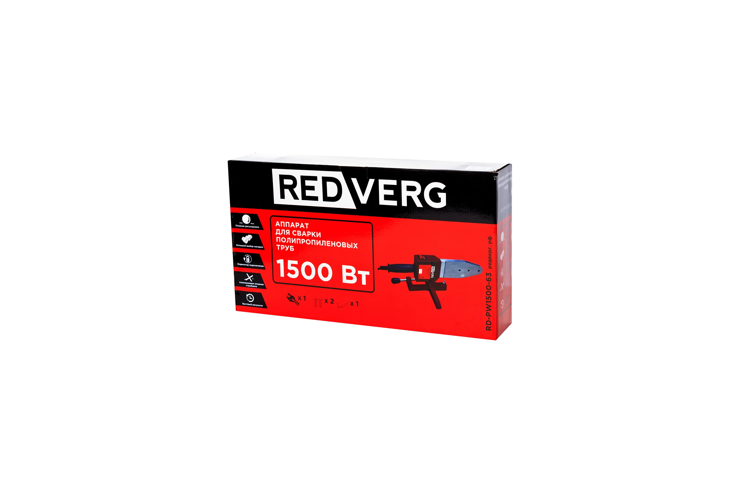 Аппарат для сварки полипропиленовых труб REDVERG RD-PW1500-63 6614160