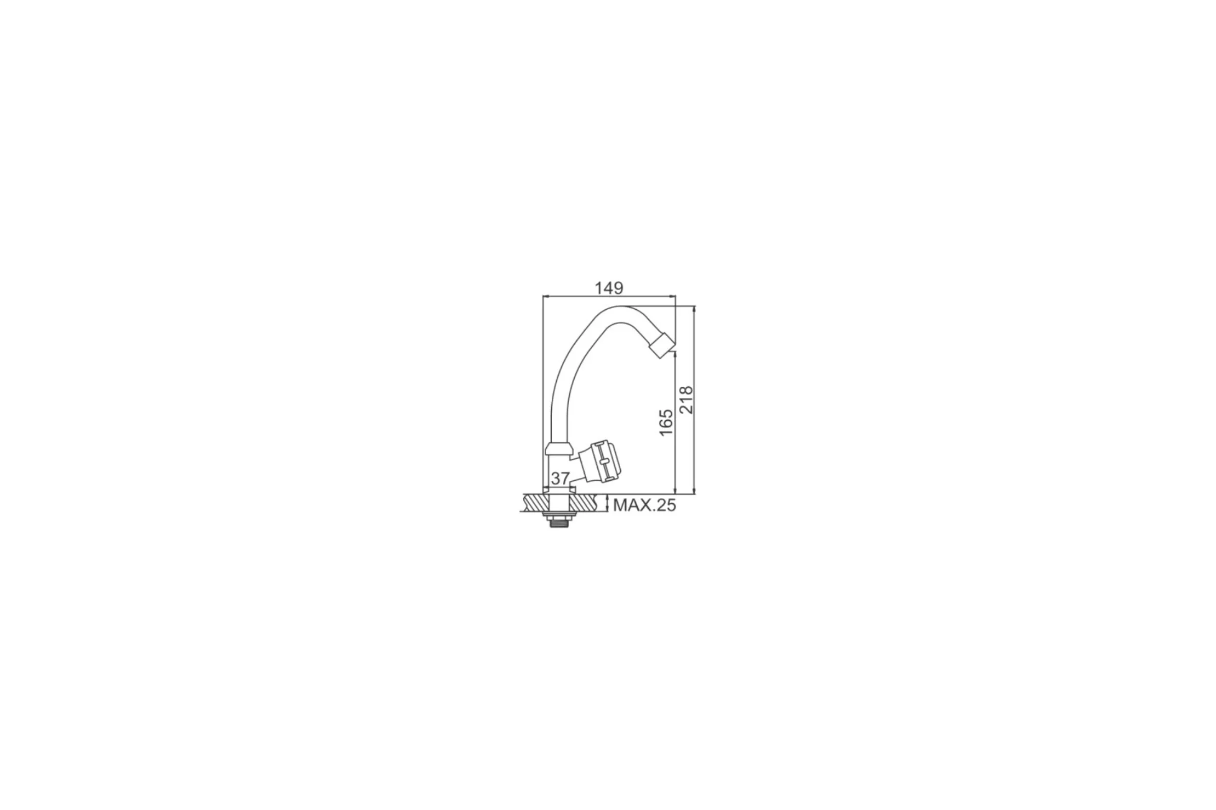 Смеситель LEDEME L4195 моно 65730
