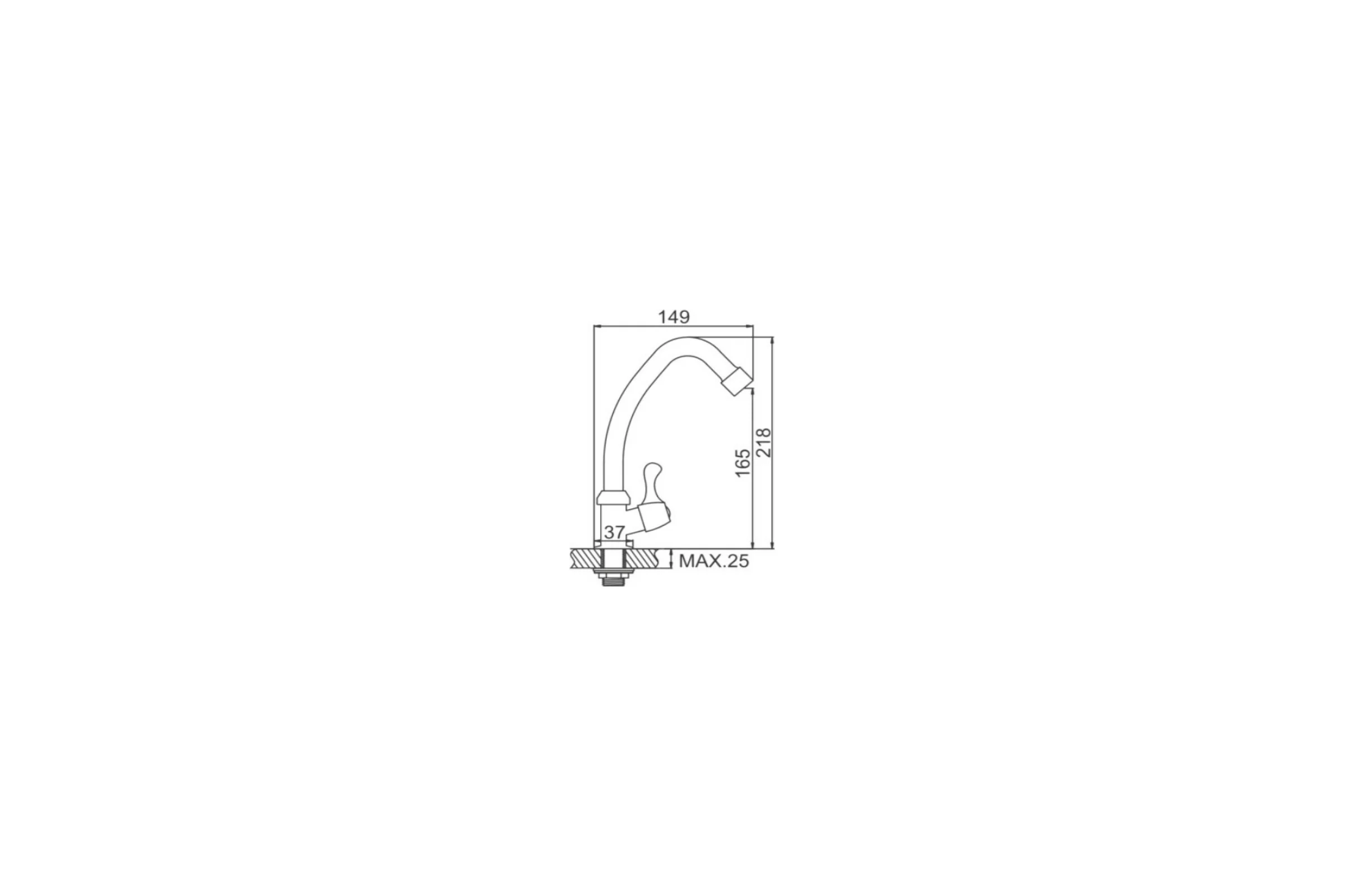 Смеситель LEDEME L4395 моно 65731