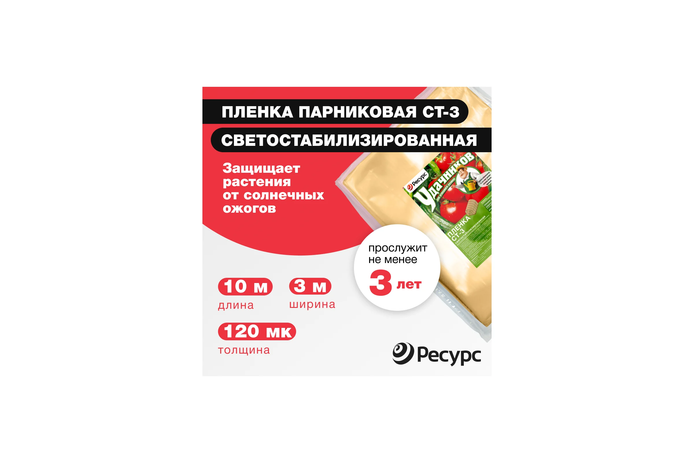 Пленка СТ-3 (120 мкм, 3х10 м) Удачников 08897