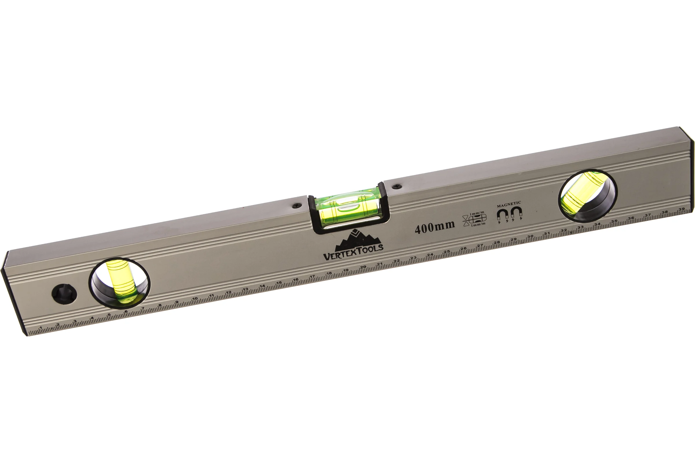 Алюминиевый уровень Vertextools 400мм 3033-400