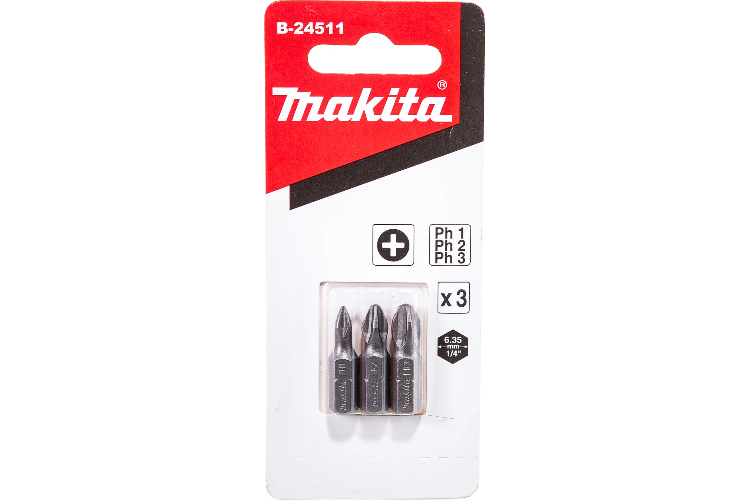 Набор бит (3 шт; РH1/РH2/РH3; 25 мм) Makita B-24511