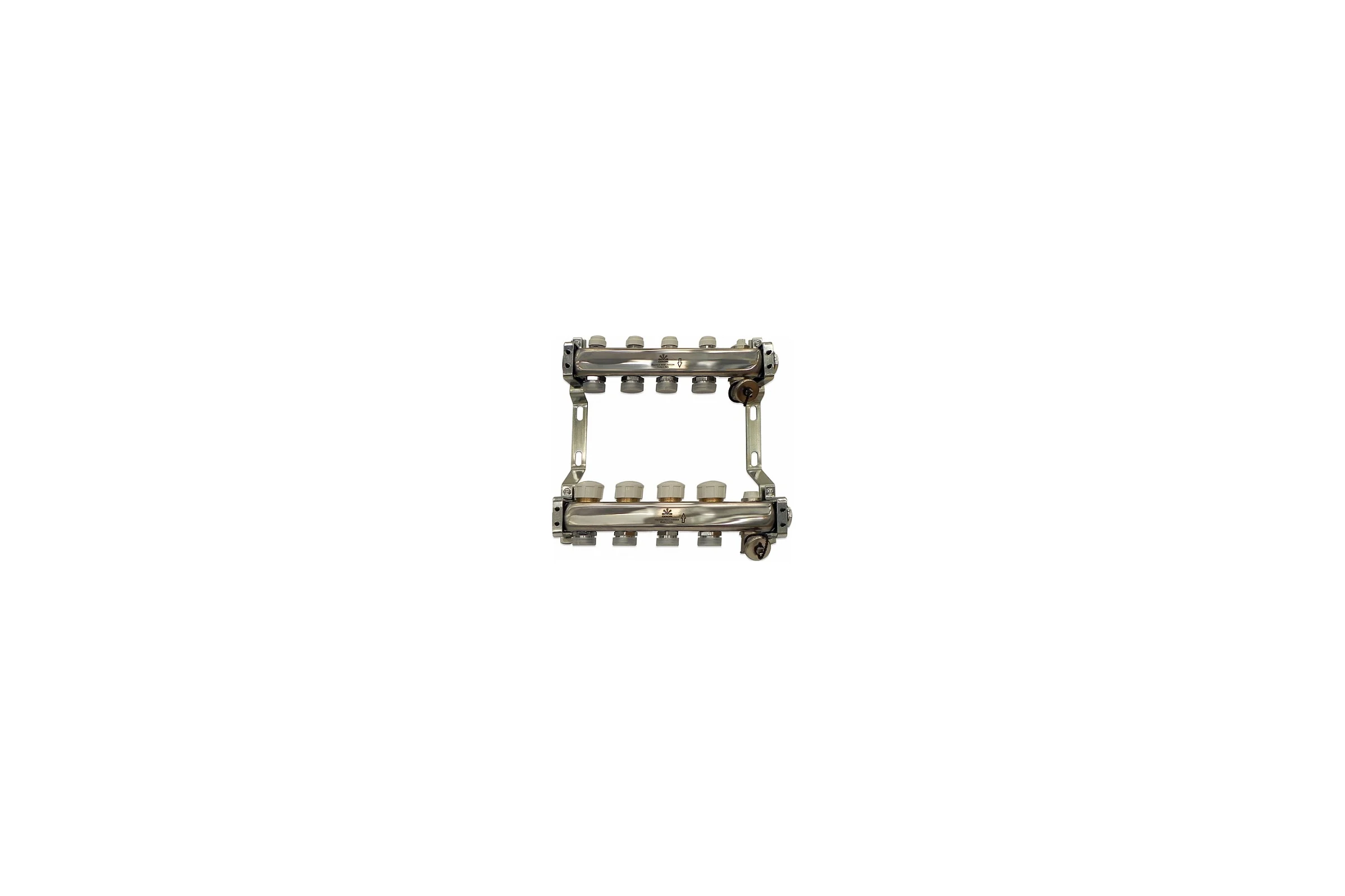 Коллекторный блок Gekon для теплого пола и радиаторного отопления 1x3/4EU отвода GK 73104