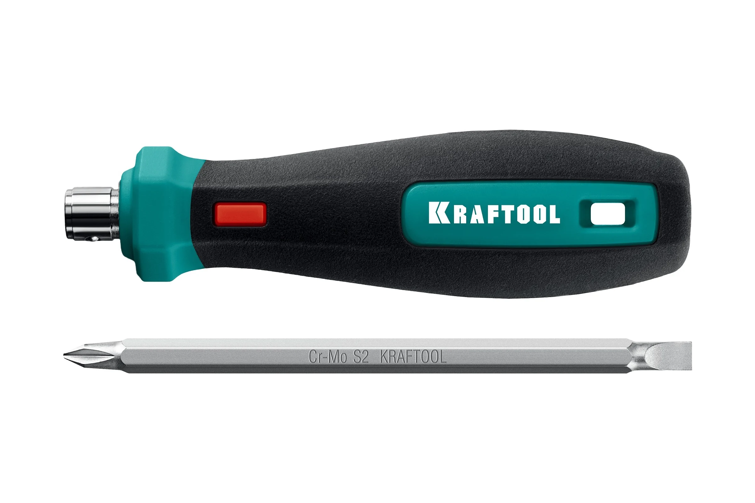 Универсальная отвертка Kraftool с двусторонним стержнем PH0-1-2-3 PZ1-2-3 SL 6 мм 8 в 1 26168