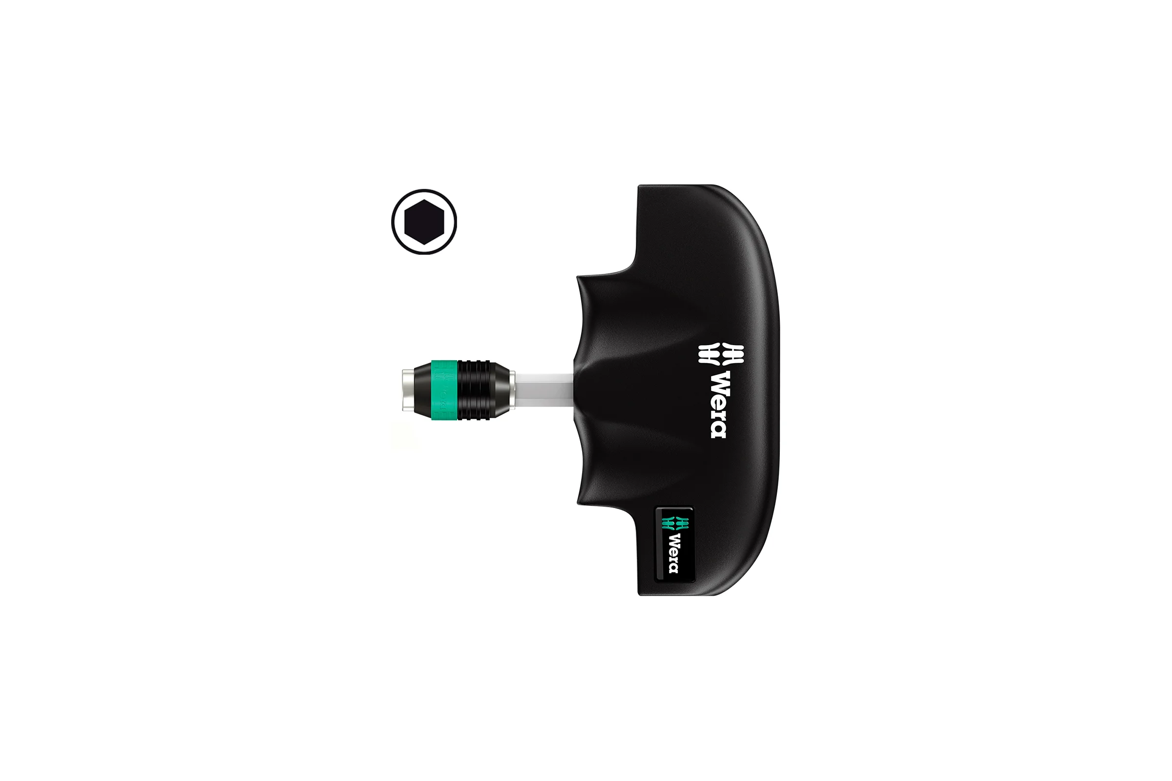 Поперечная ручка с патроном Wera 489 1/4 45/44/87 мм WE-013390