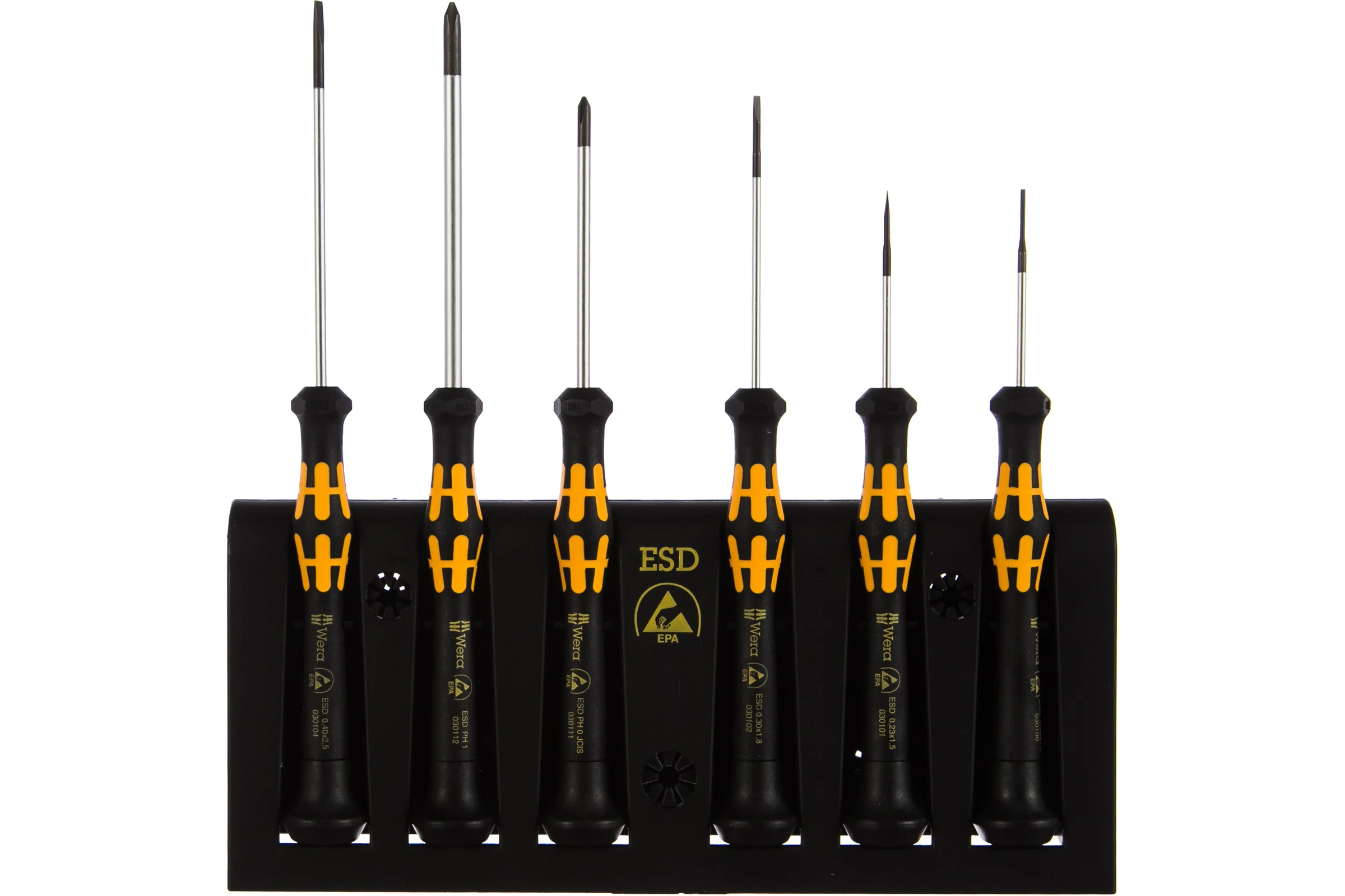 Набор отверток Wera A/6 Electronics Screwdriver Set+Rack 6 шт. WE-030170