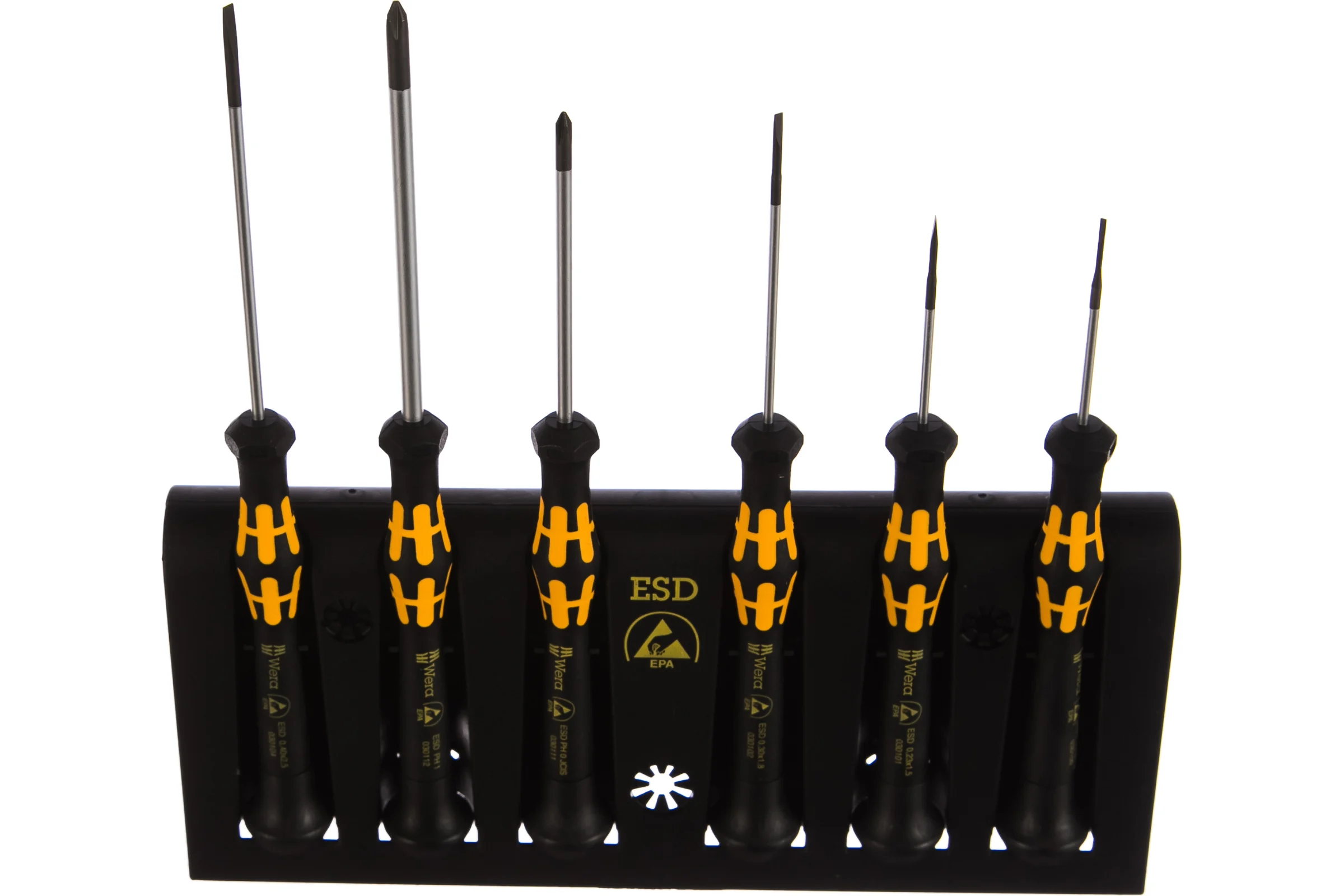 Набор отверток Wera A/6 Electronics Screwdriver Set+Rack 6 шт. WE-030170