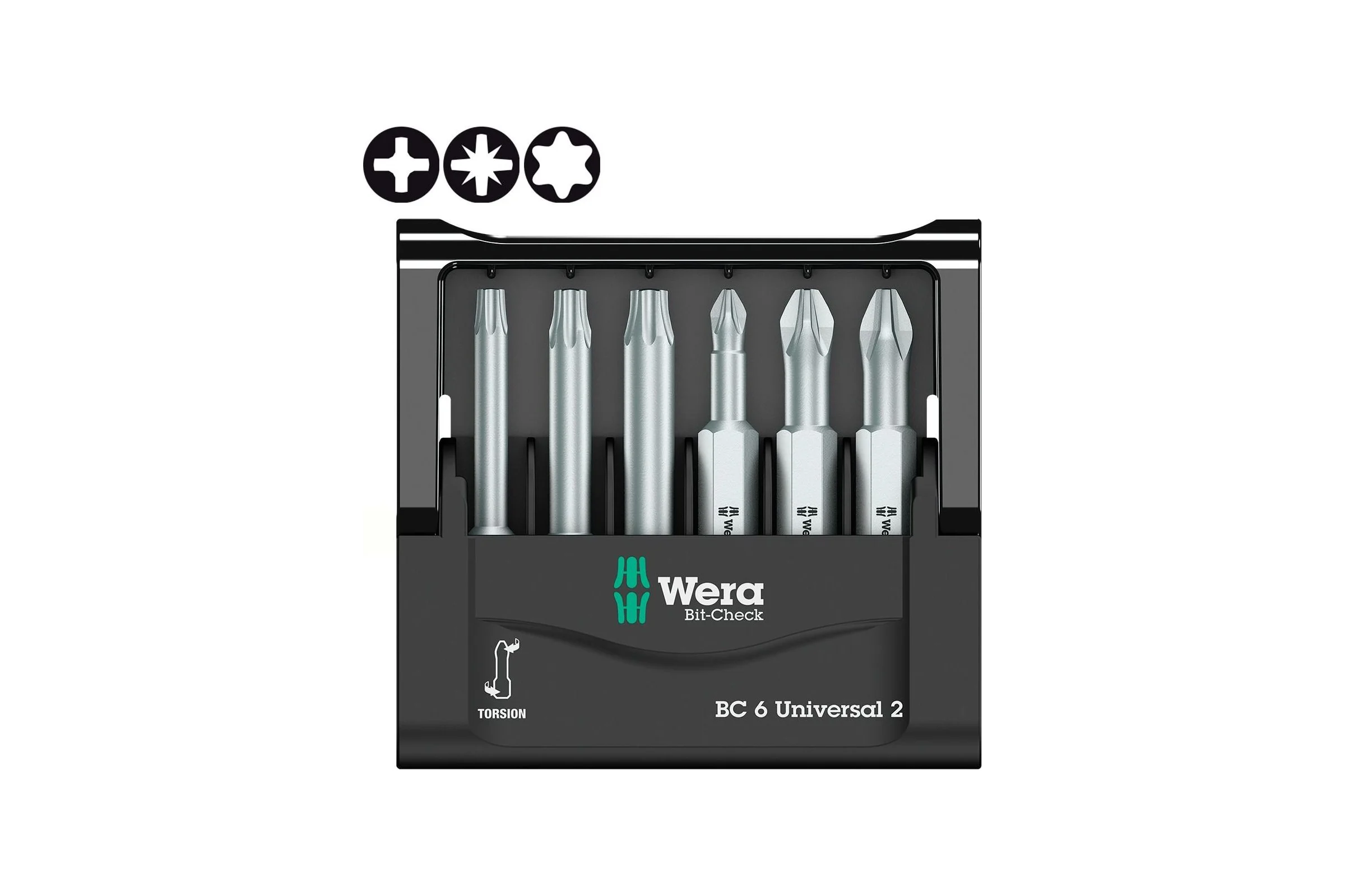 Набор бит Wera 851/4 TZ PH 2/50 мм+855/4+867/4 WE-056473