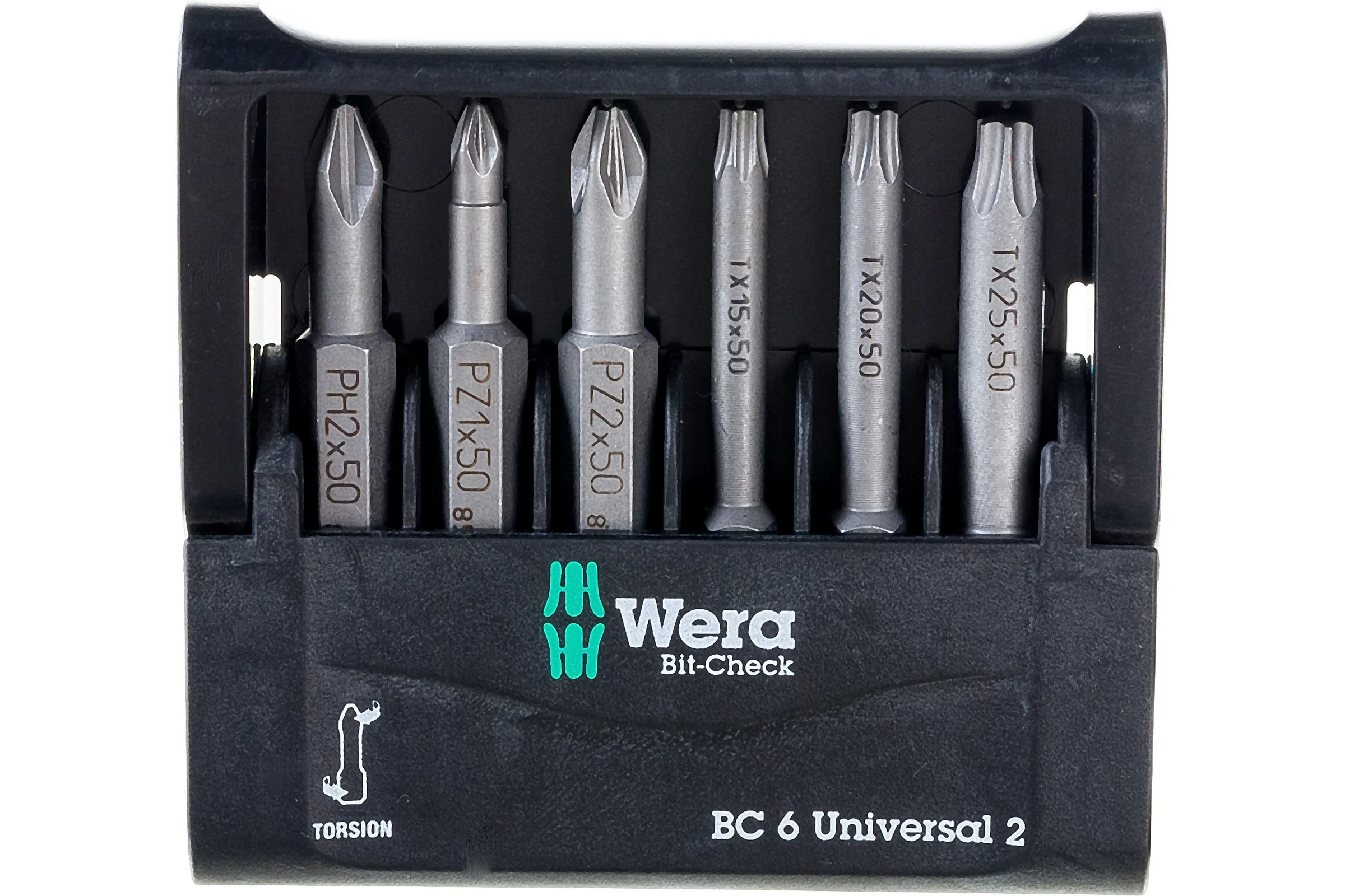 Набор бит Wera 851/4 TZ PH 2/50 мм+855/4+867/4 WE-056473