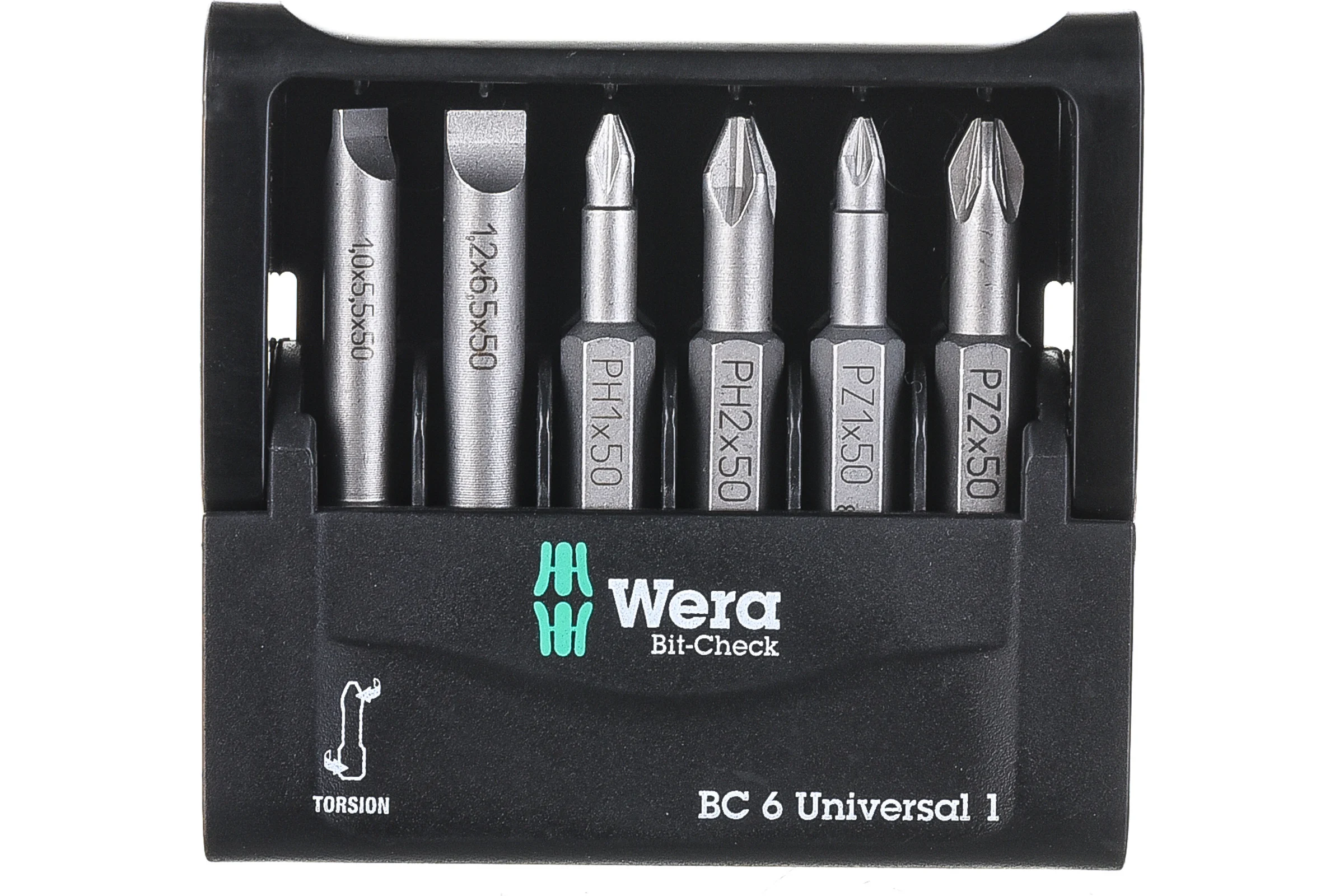 Набор бит Wera Mini Check 800/4Z+851/4TZ+855/4TZ 6 шт. WE-056474
