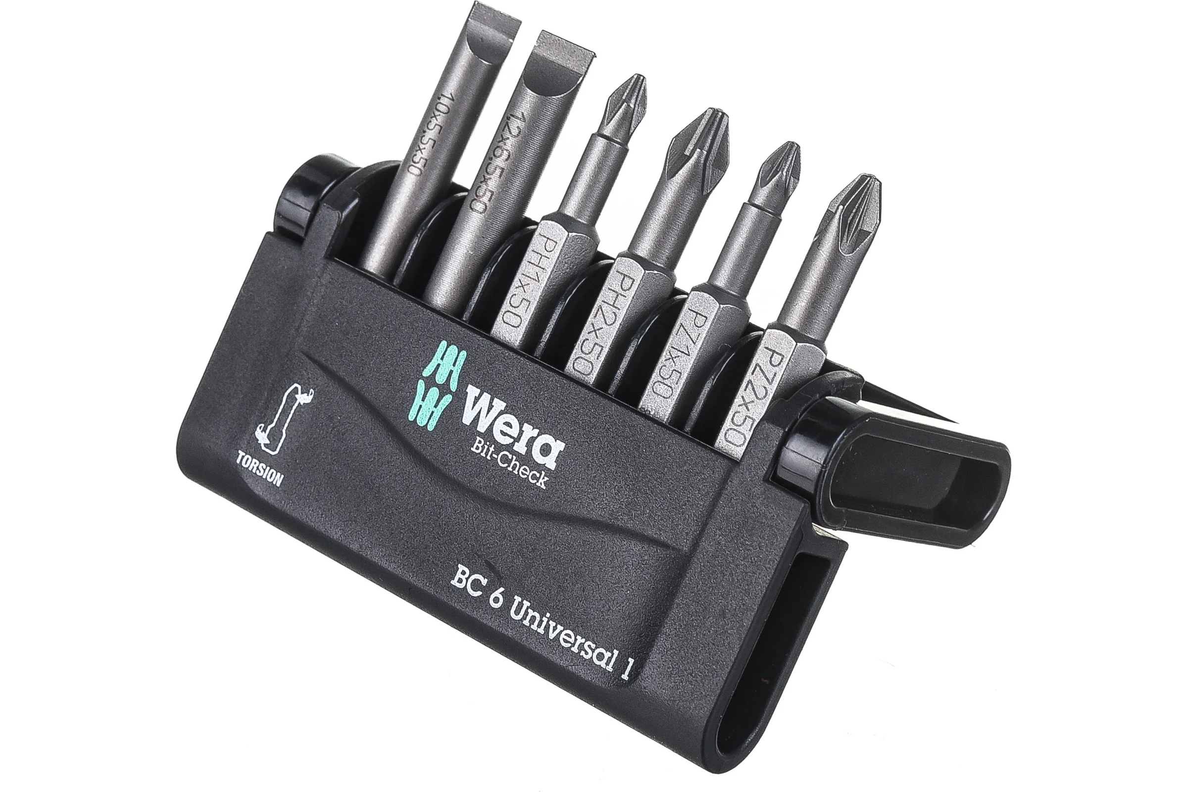 Набор бит Wera Mini Check 800/4Z+851/4TZ+855/4TZ 6 шт. WE-056474
