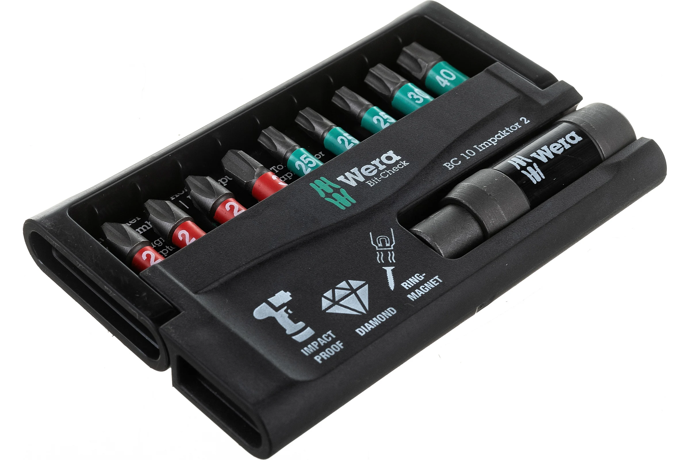 Набор насадок и держателей Wera Импактор 8751/67 -9/IMP DC 25 мм BITS WE-057682