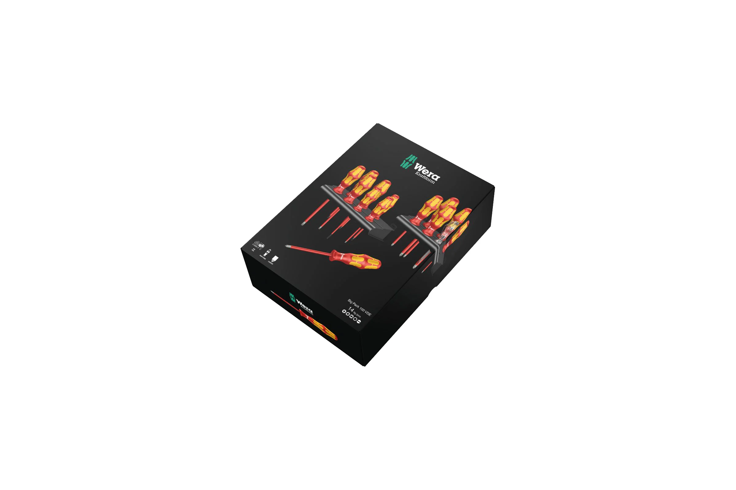 Набор отверток Wera Kraftform Big Pack 100 VDE 14 шт. WE-105631