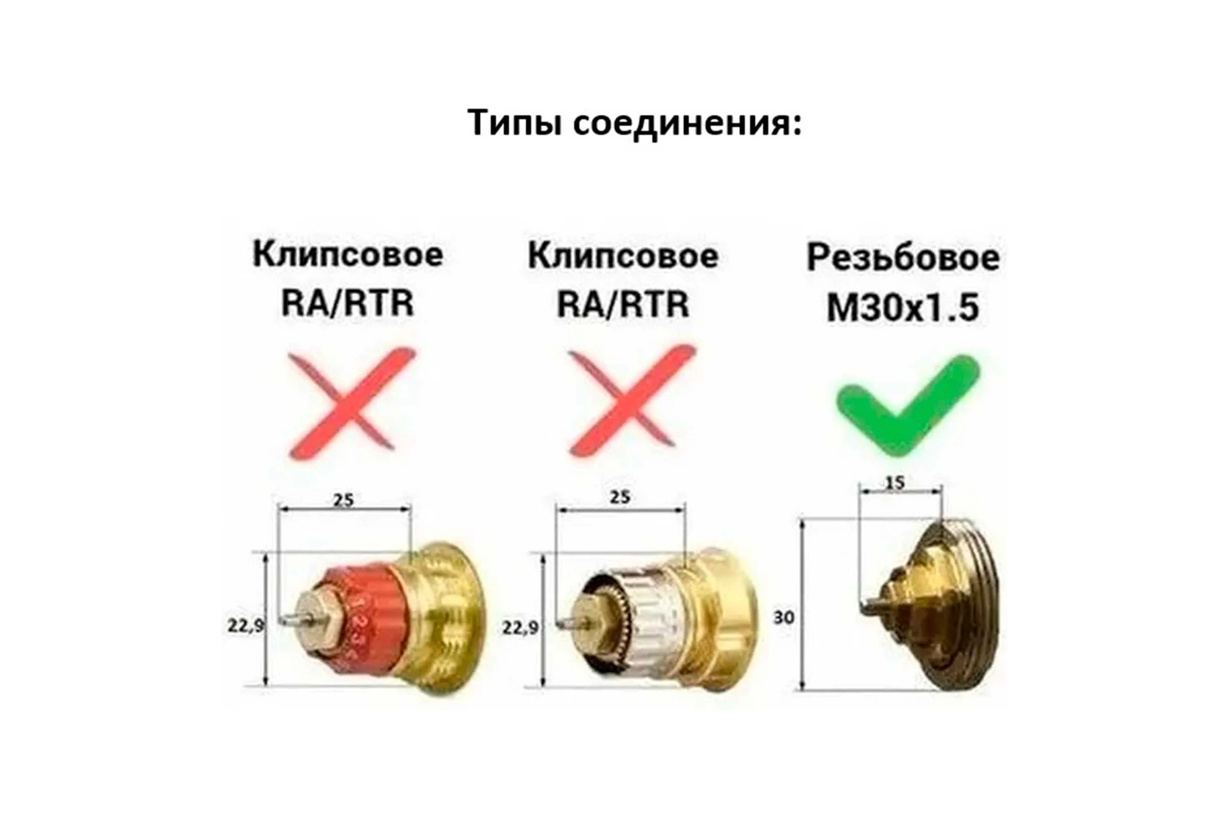 Термостатическая головка Heizen TL 5, M30x1.5 мм 159700575