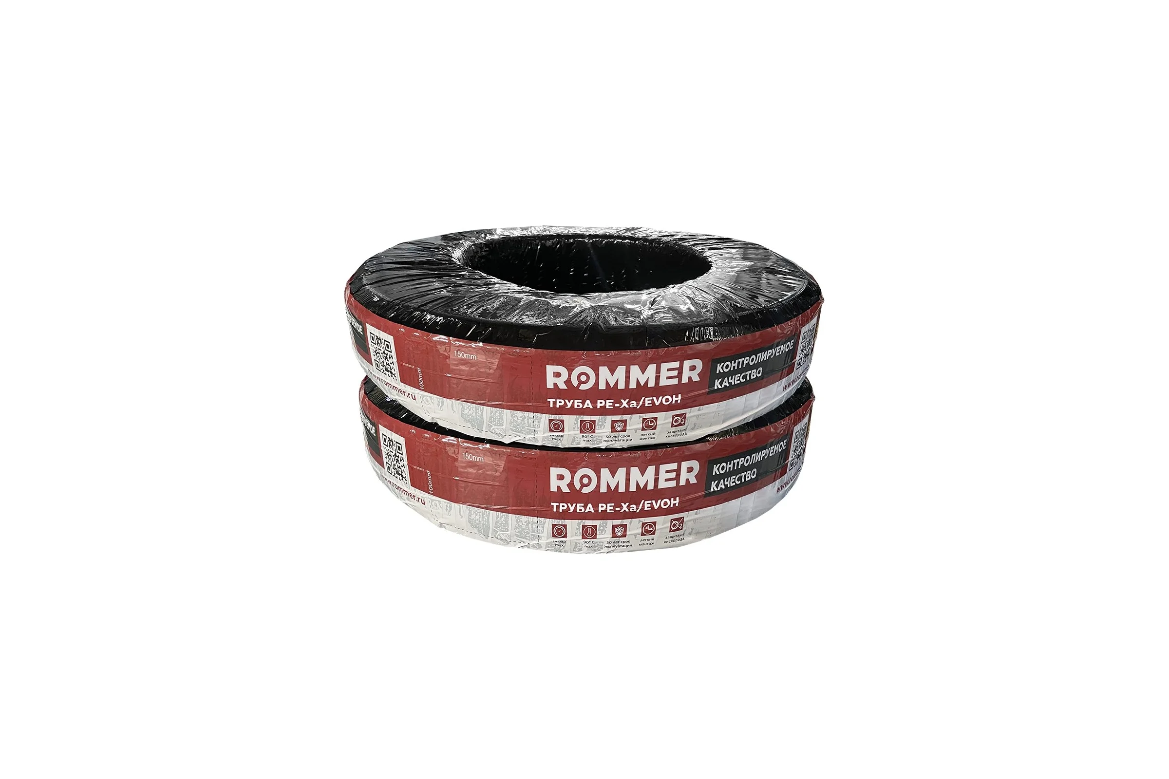 Труба из сшитого полиэтилена PEX-a с кислородным слоем ROMMER 32x4.4, бухта 50 метров, серая RPX-0001-003244 RG0092KCEME1CM