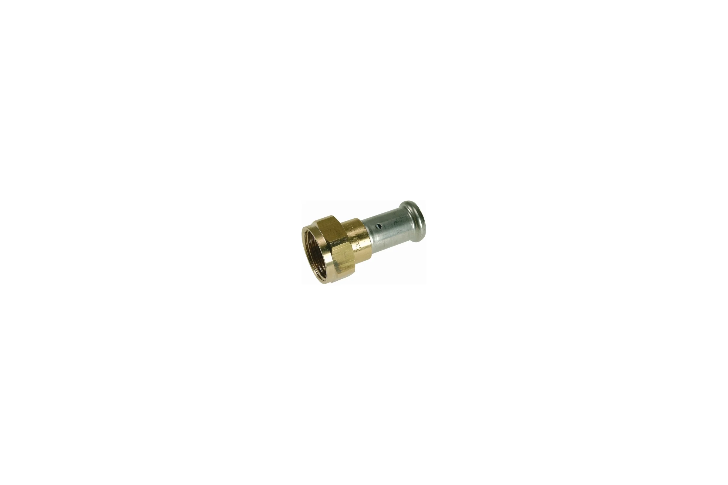 Муфта Henco накидная гайка, плоское уплотнение, латунь пресс, 32x1" 26P-32Z06
