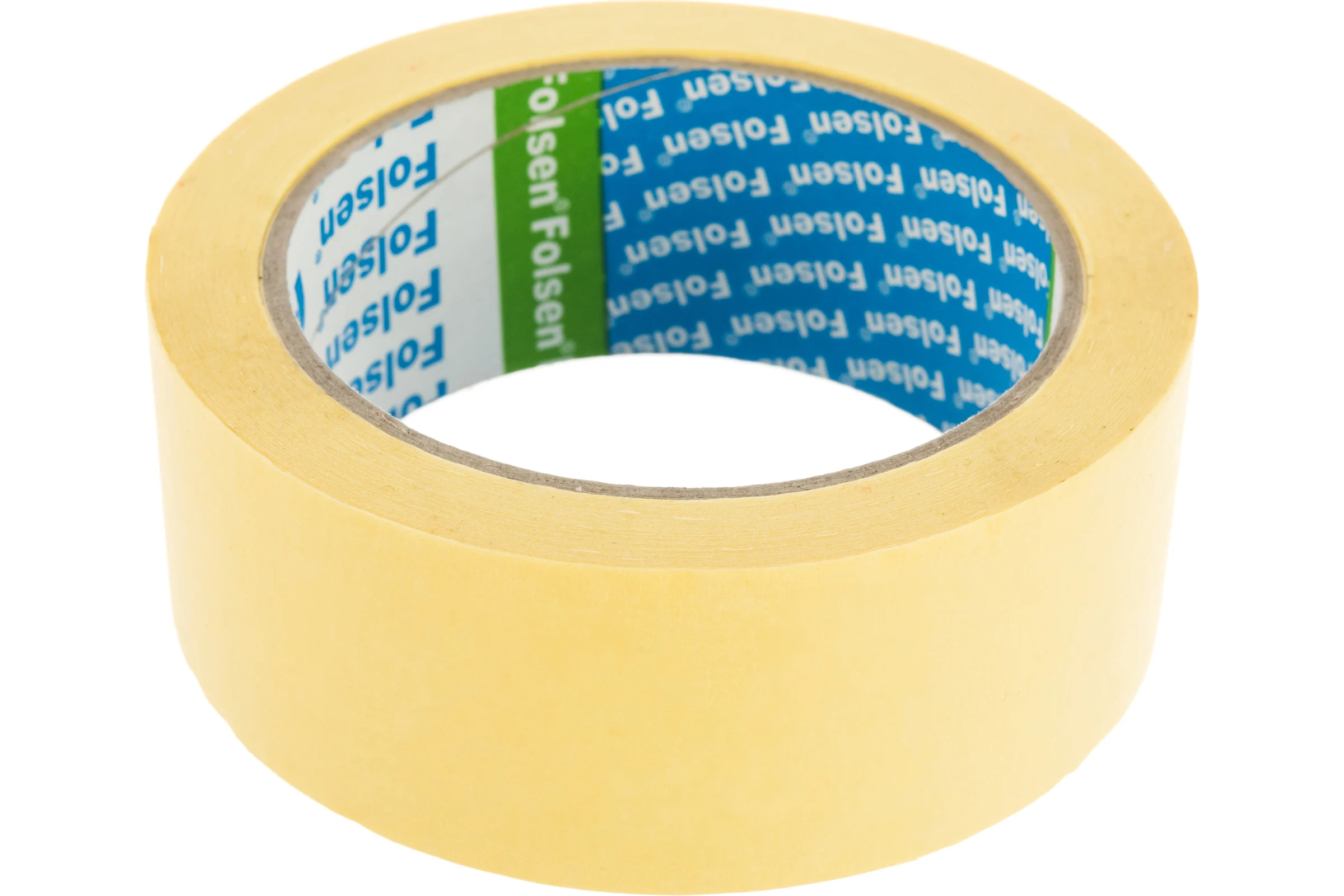 Малярная лента FOLSEN желтая, 60C, 38мм x 35м 0213538