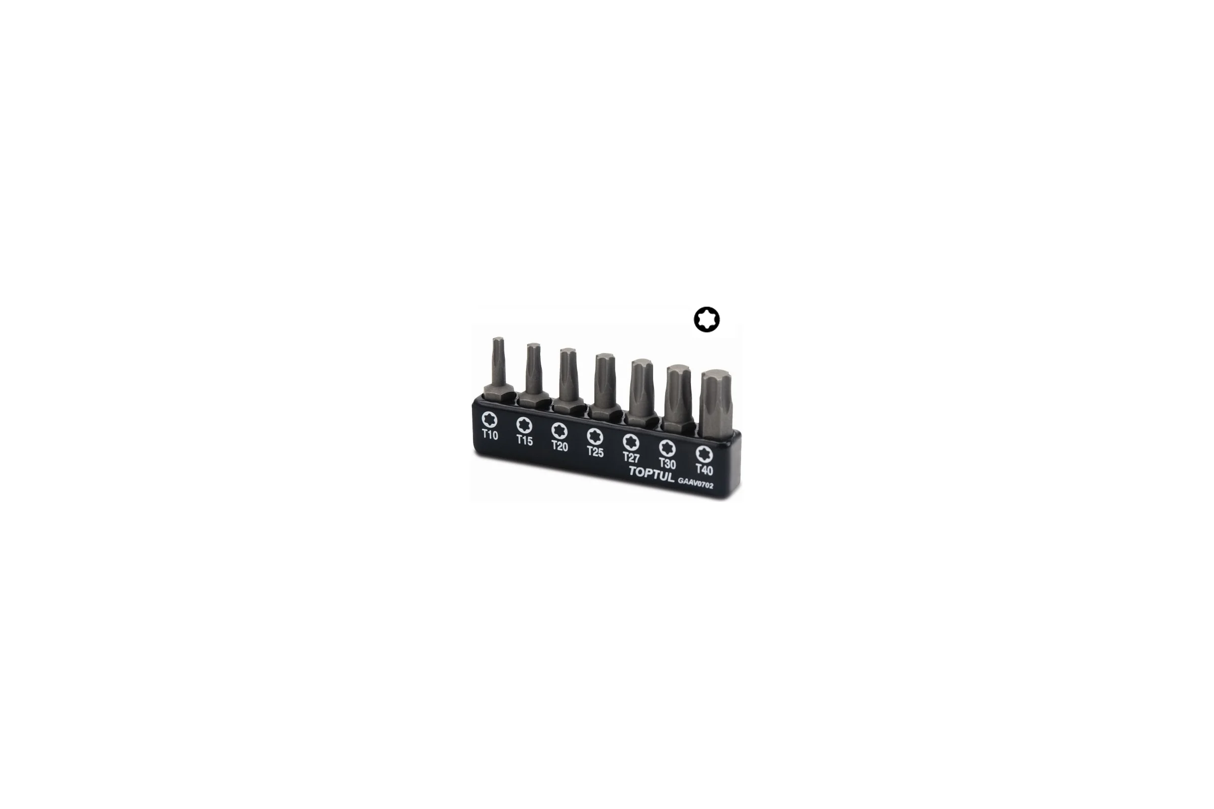 Набор бит TORX Т10-Т40, 7 шт TOPTUL GAAV0702
