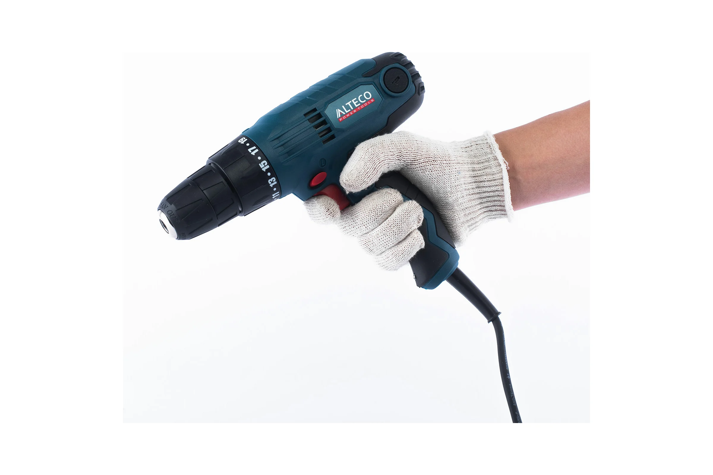 Сетевая дрель-шуруповёрт Alteco D 0327 D 300-10 27458