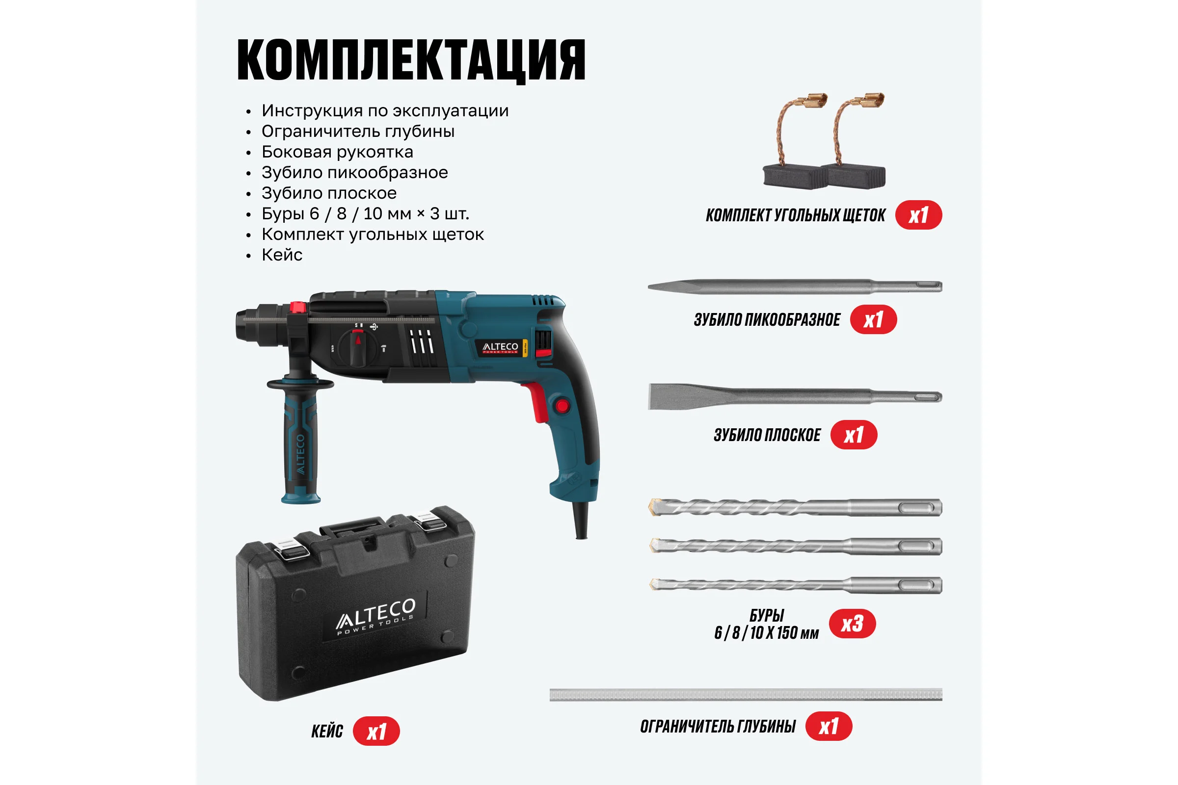 Перфоратор ALTECO RH 650-24 SDS-plus 12754